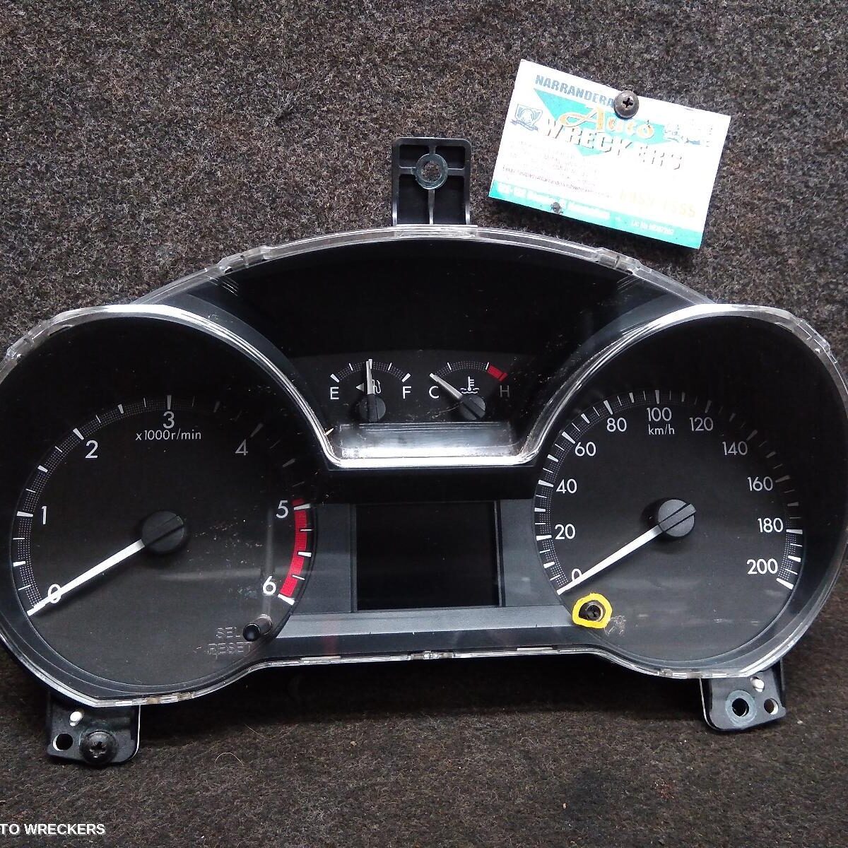 2012 MAZDA BT50 Instrument Cluster