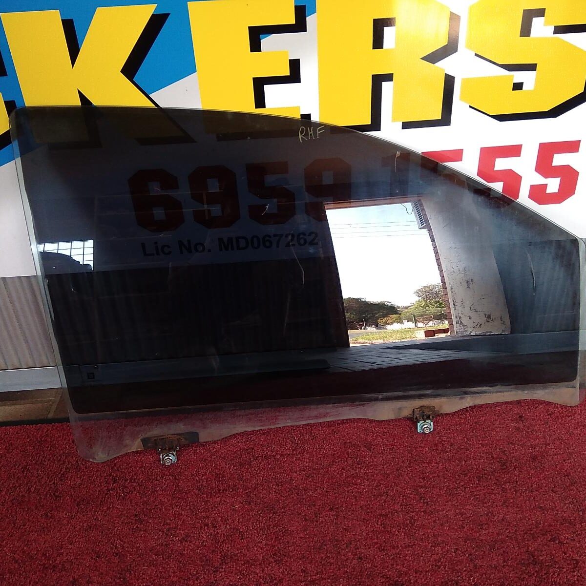 2013 HOLDEN COLORADO RIGHT FRONT DOOR WINDOW