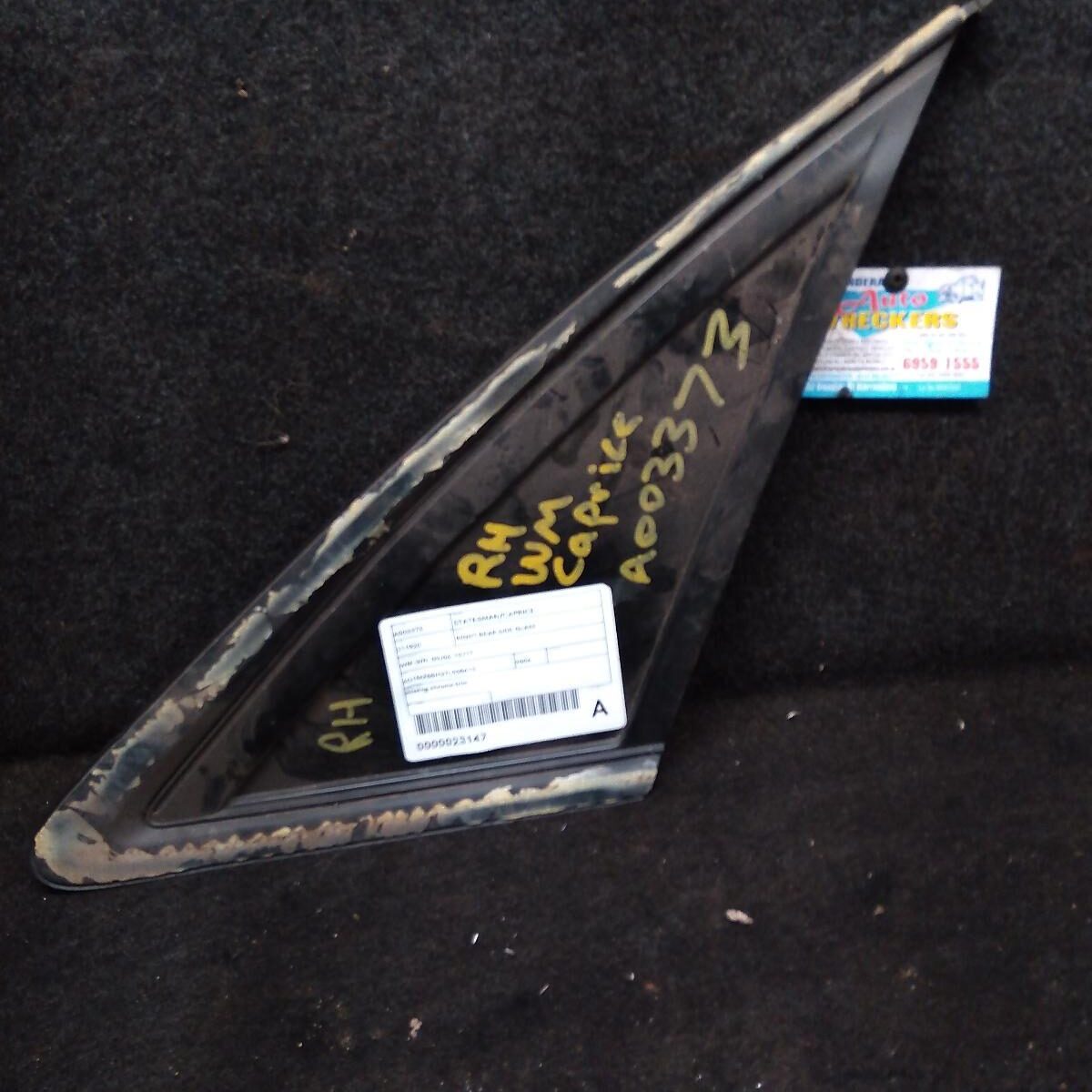 2006 HOLDEN STATESMAN/CAPRICE Right Rear Side Glass