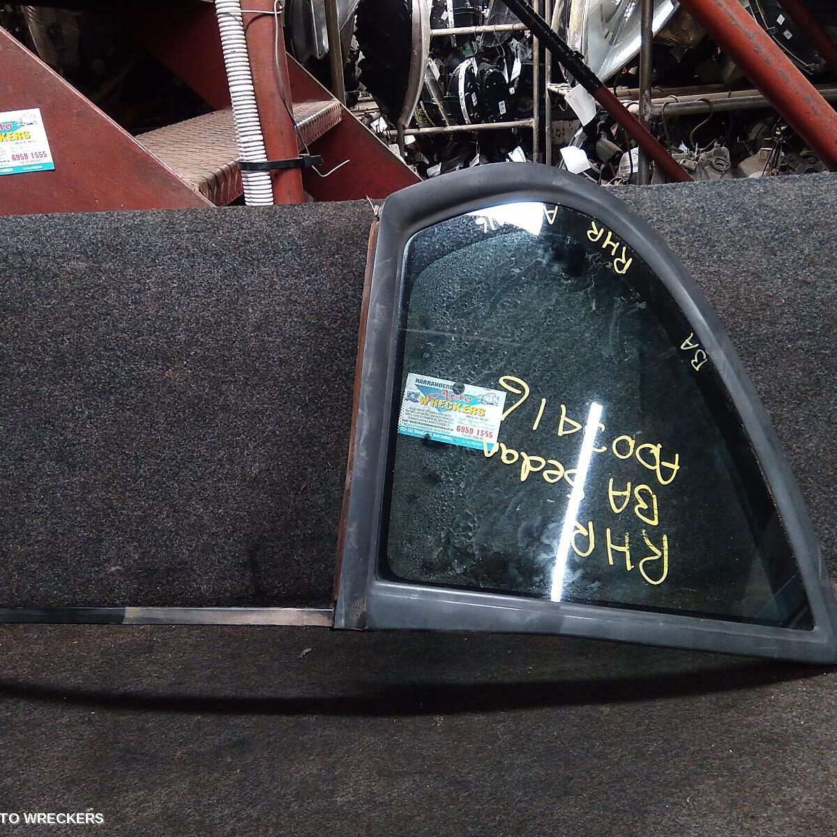 2003 FORD FALCON Right Rear 1/4 Door Glass