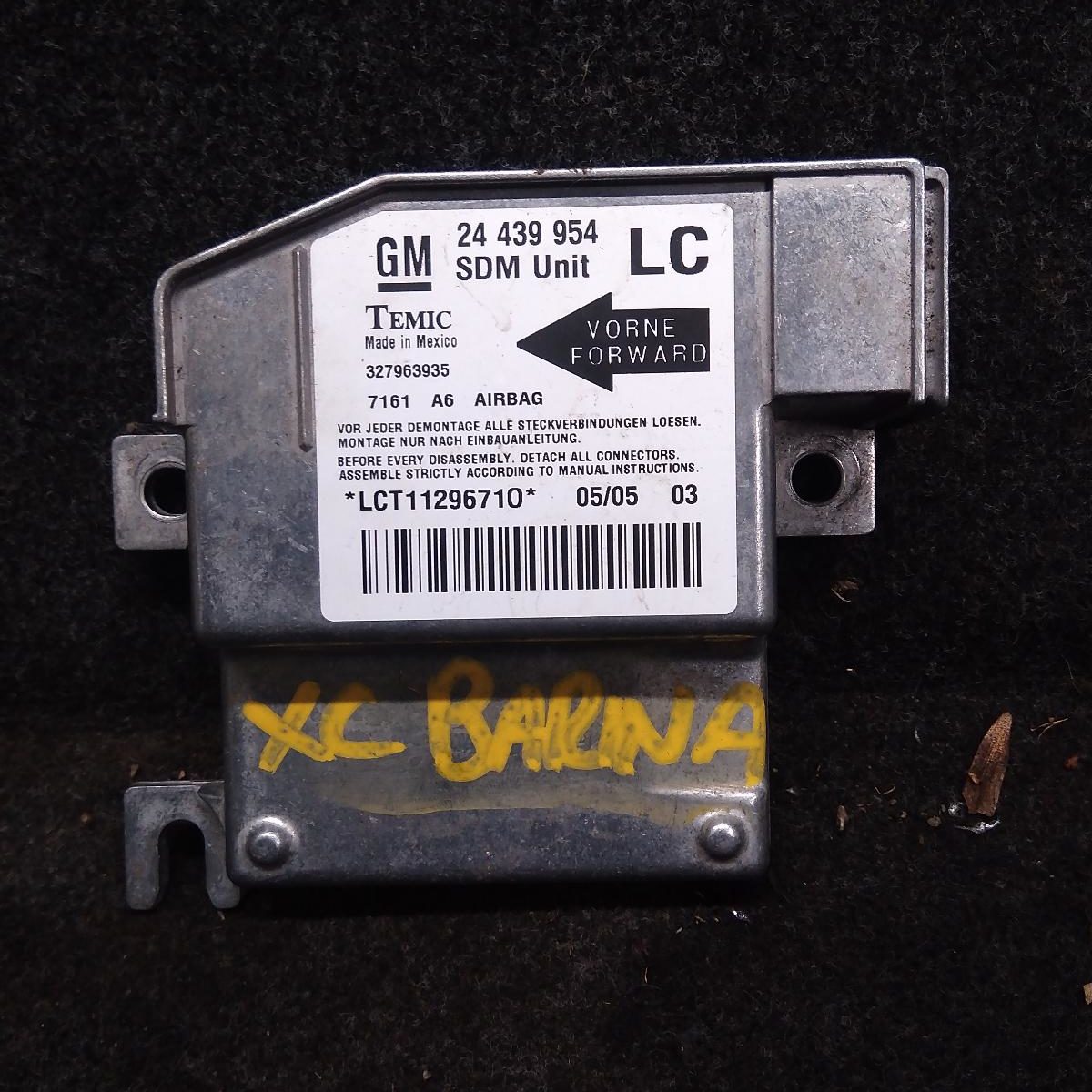 2005 HOLDEN BARINA AIRBAG MODULE/SENSOR