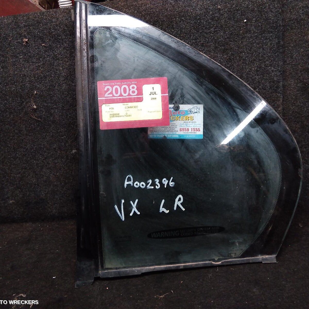 2002 HOLDEN COMMODORE Left Rear 1/4 Door Glass