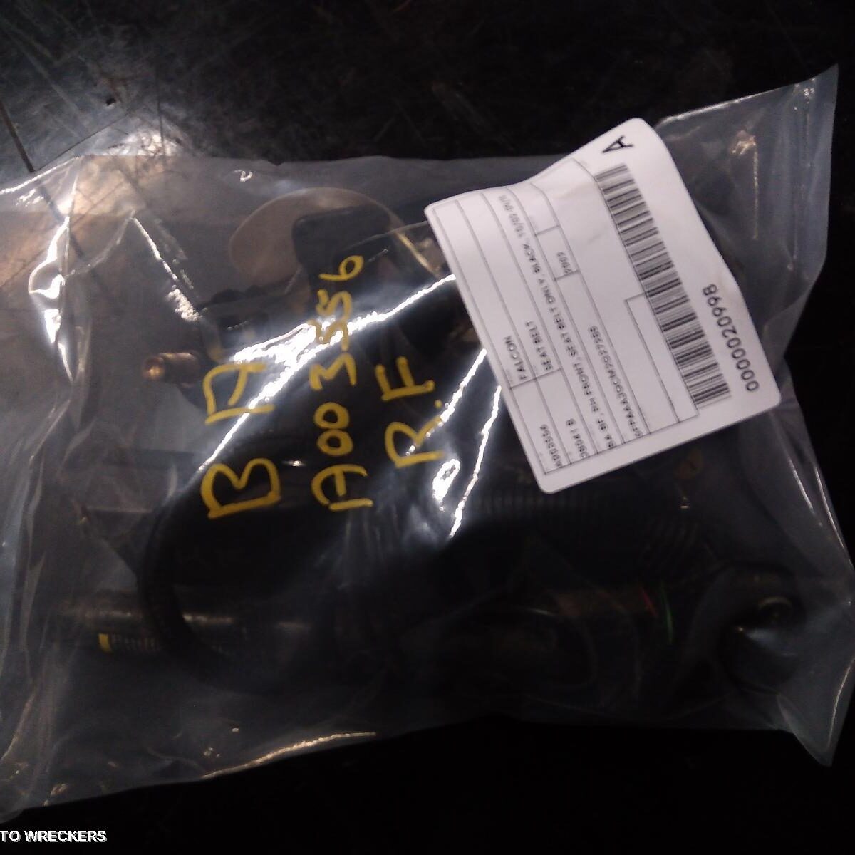 2002 FORD FALCON Seatbelt/Stalk