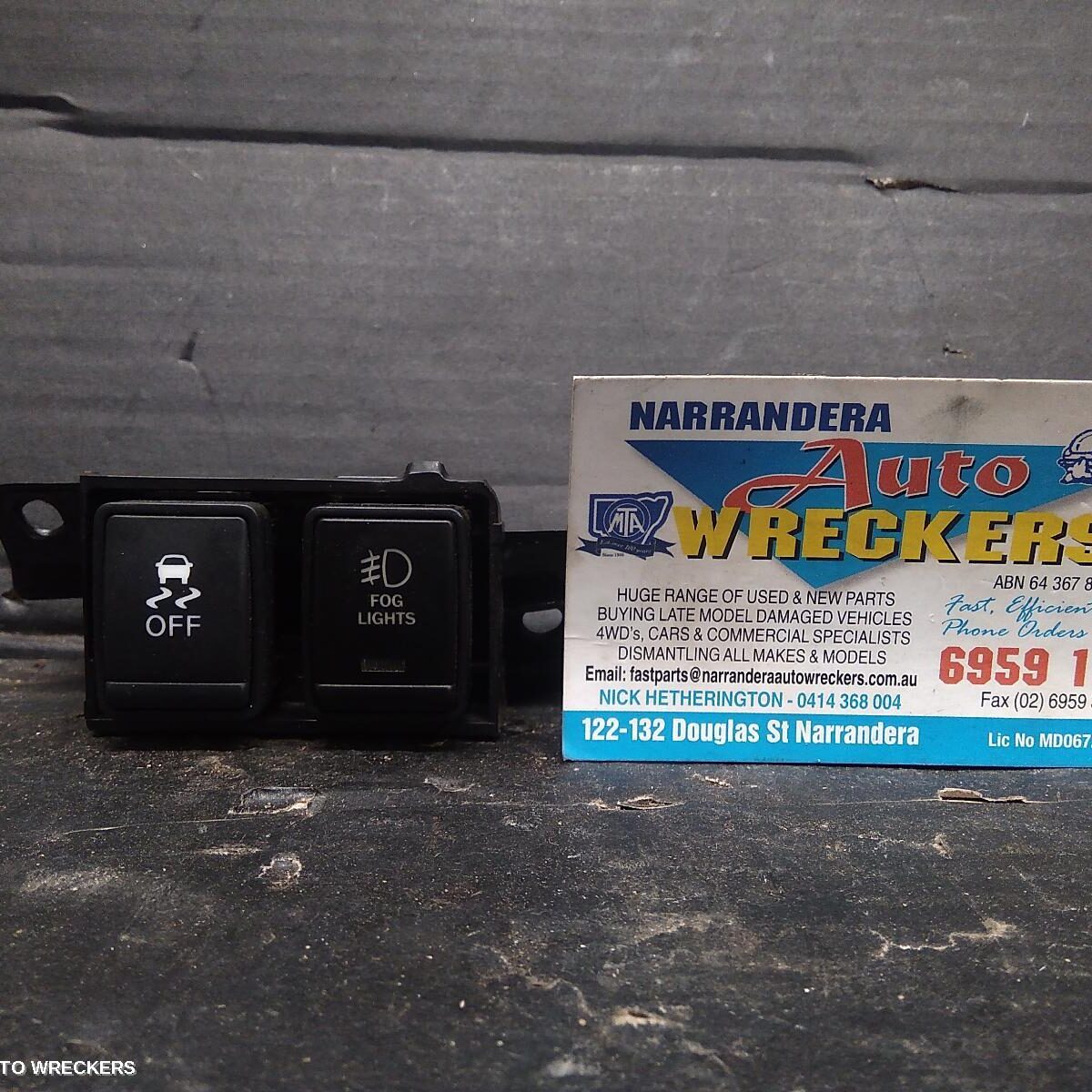 2019 NISSAN NAVARA Misc Switch/Relay