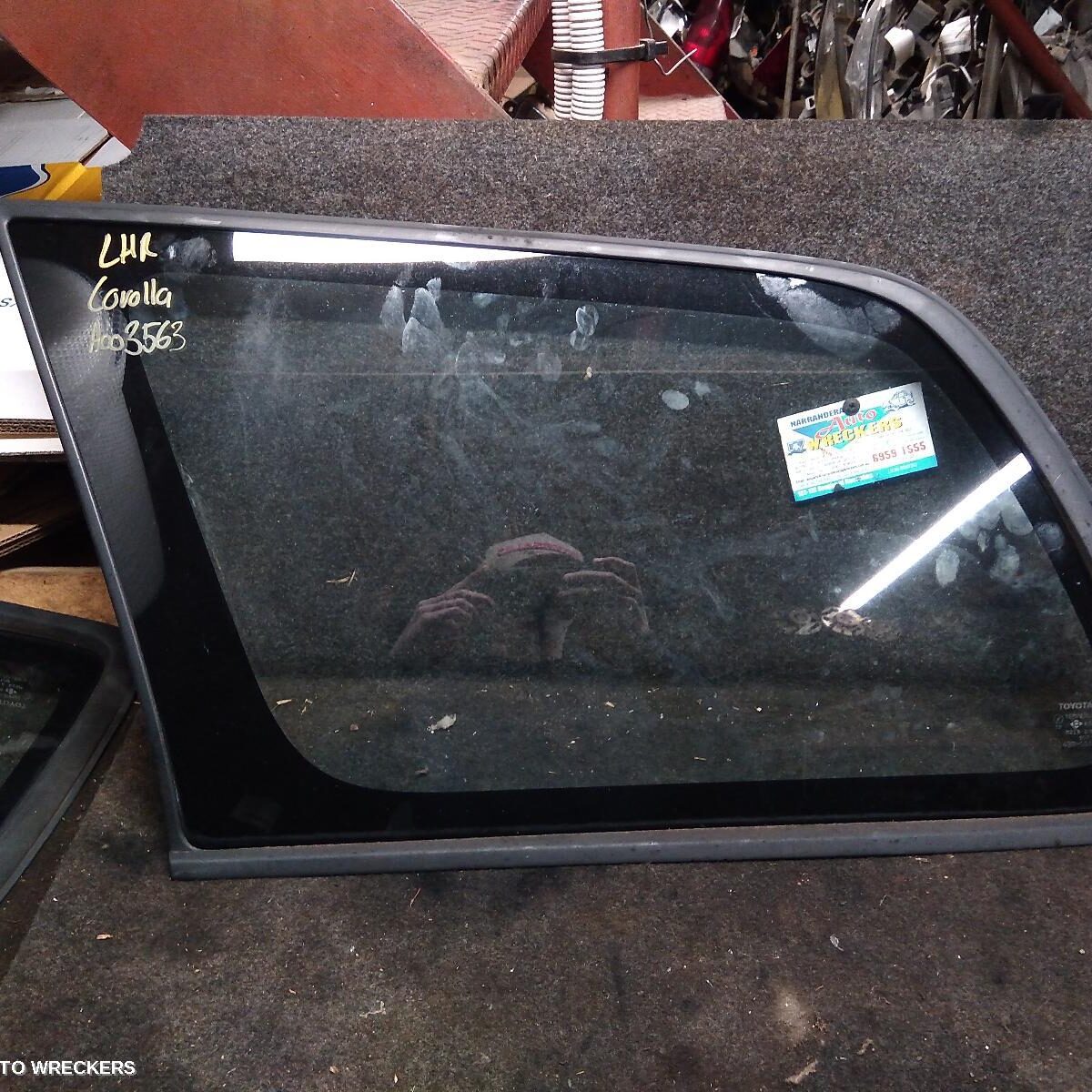 2002 TOYOTA COROLLA Left Rear Side Glass