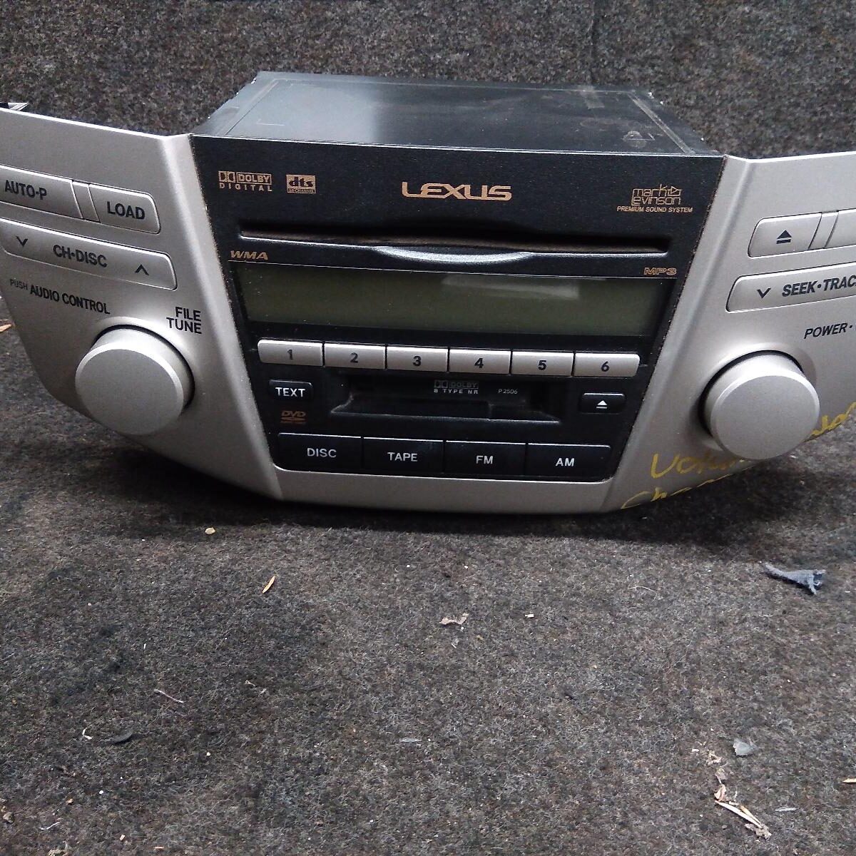 2006 LEXUS RX SERIES RADIO/CD/DVD/SAT/TV