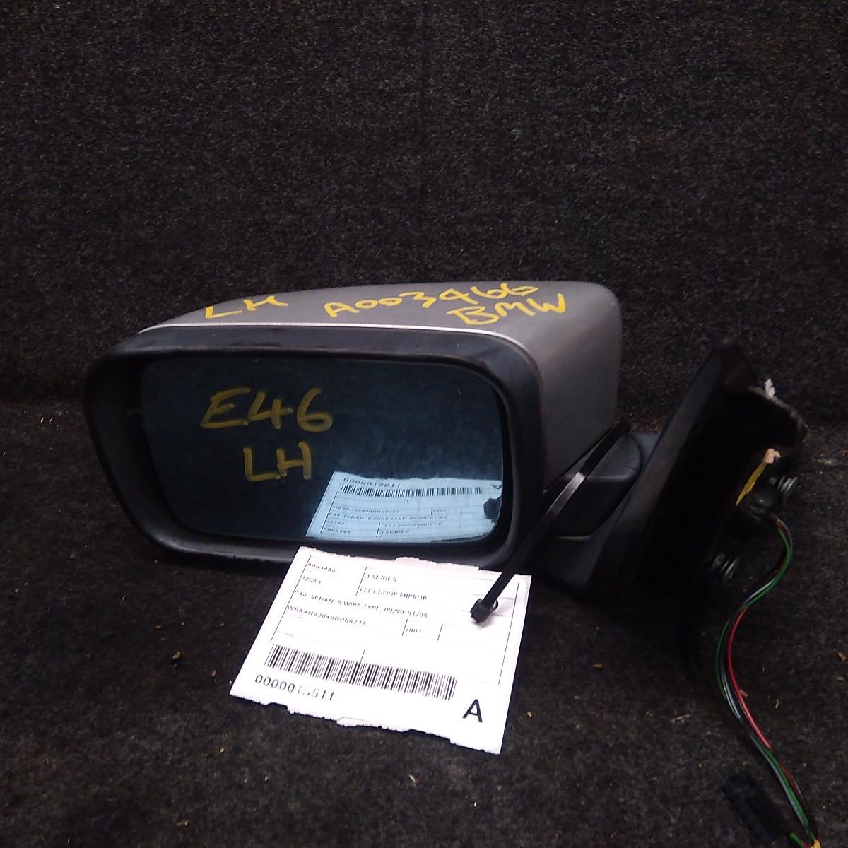 2001 BMW 3 SERIES LEFT DOOR MIRROR