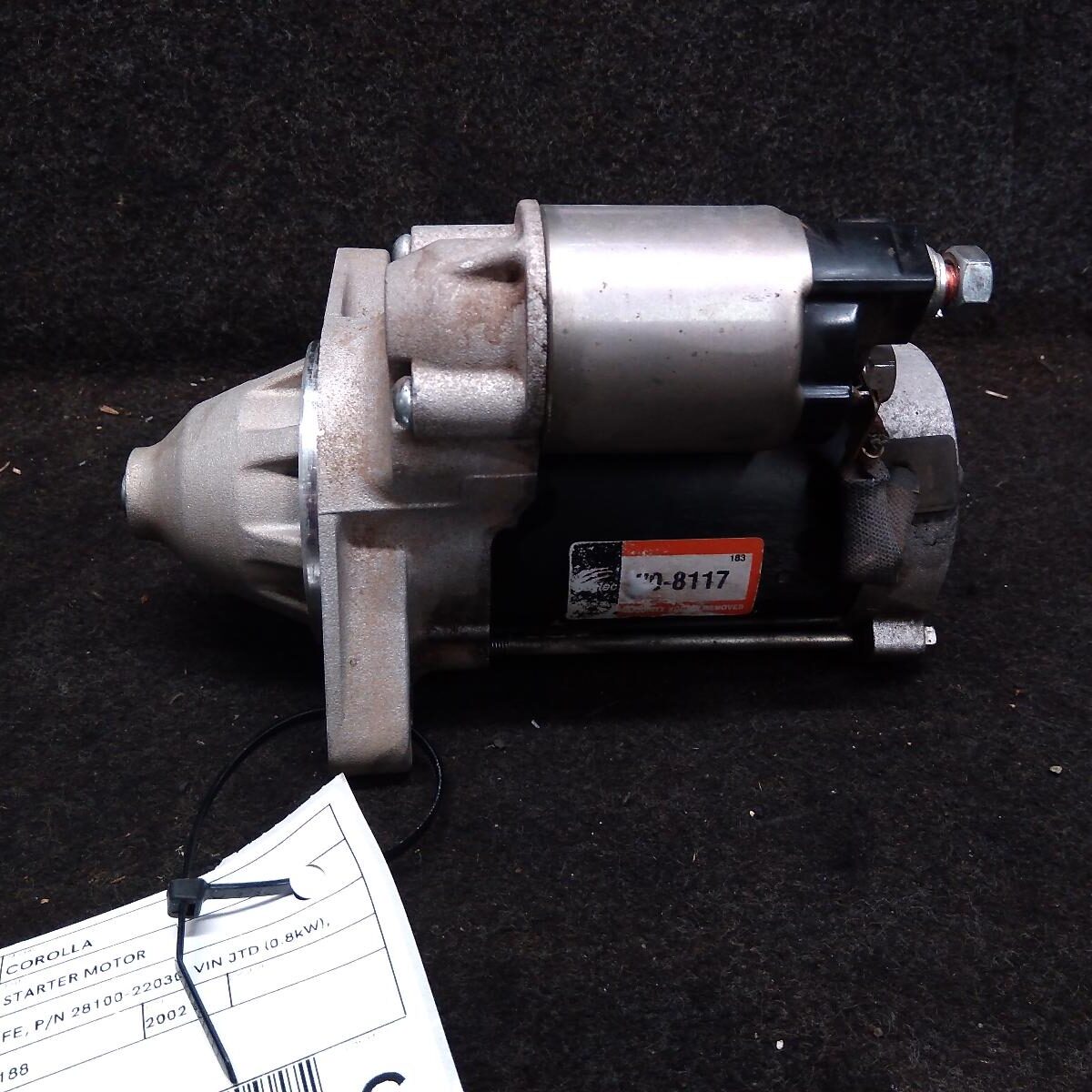 2002 TOYOTA COROLLA STARTER