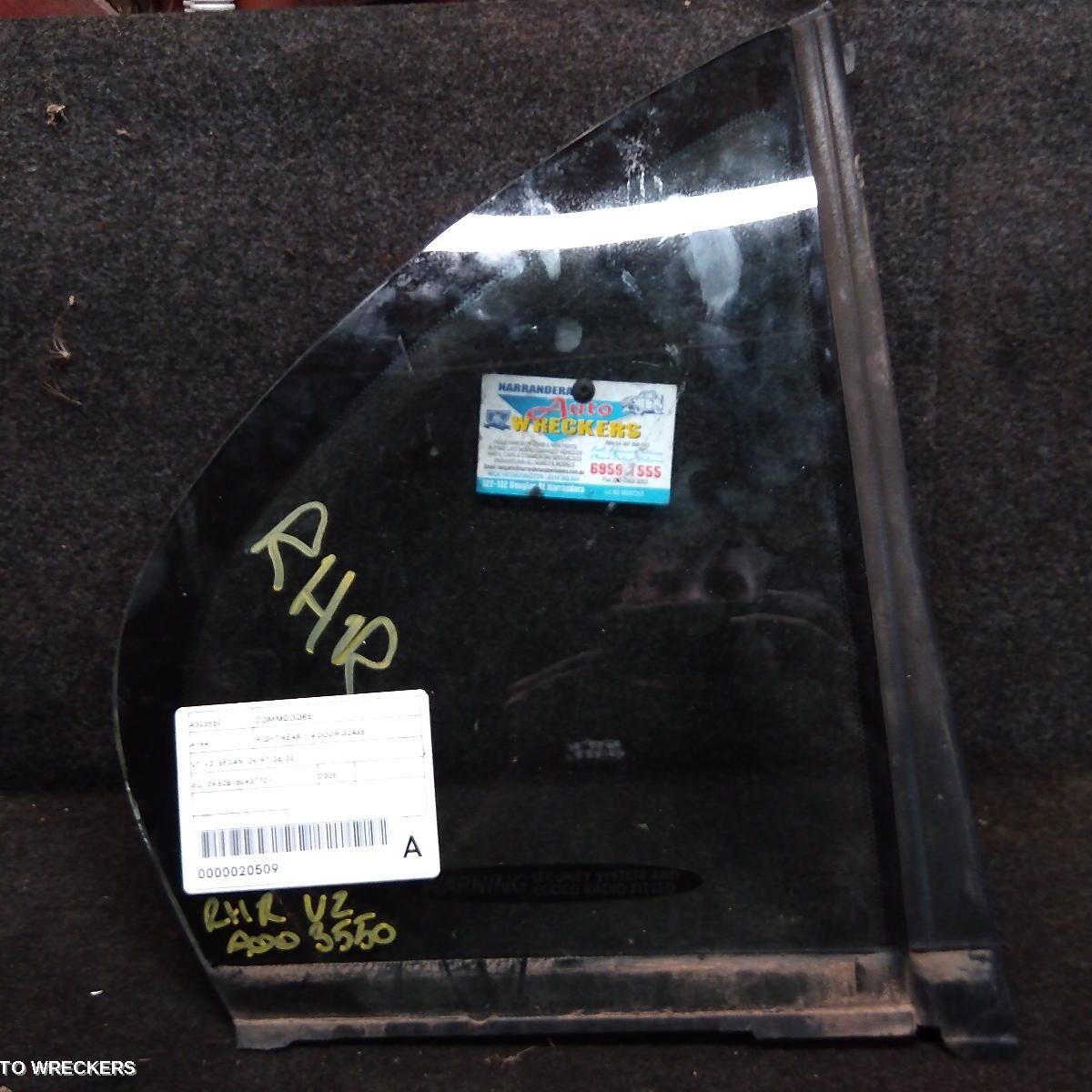 2005 HOLDEN COMMODORE Right Rear 1/4 Door Glass