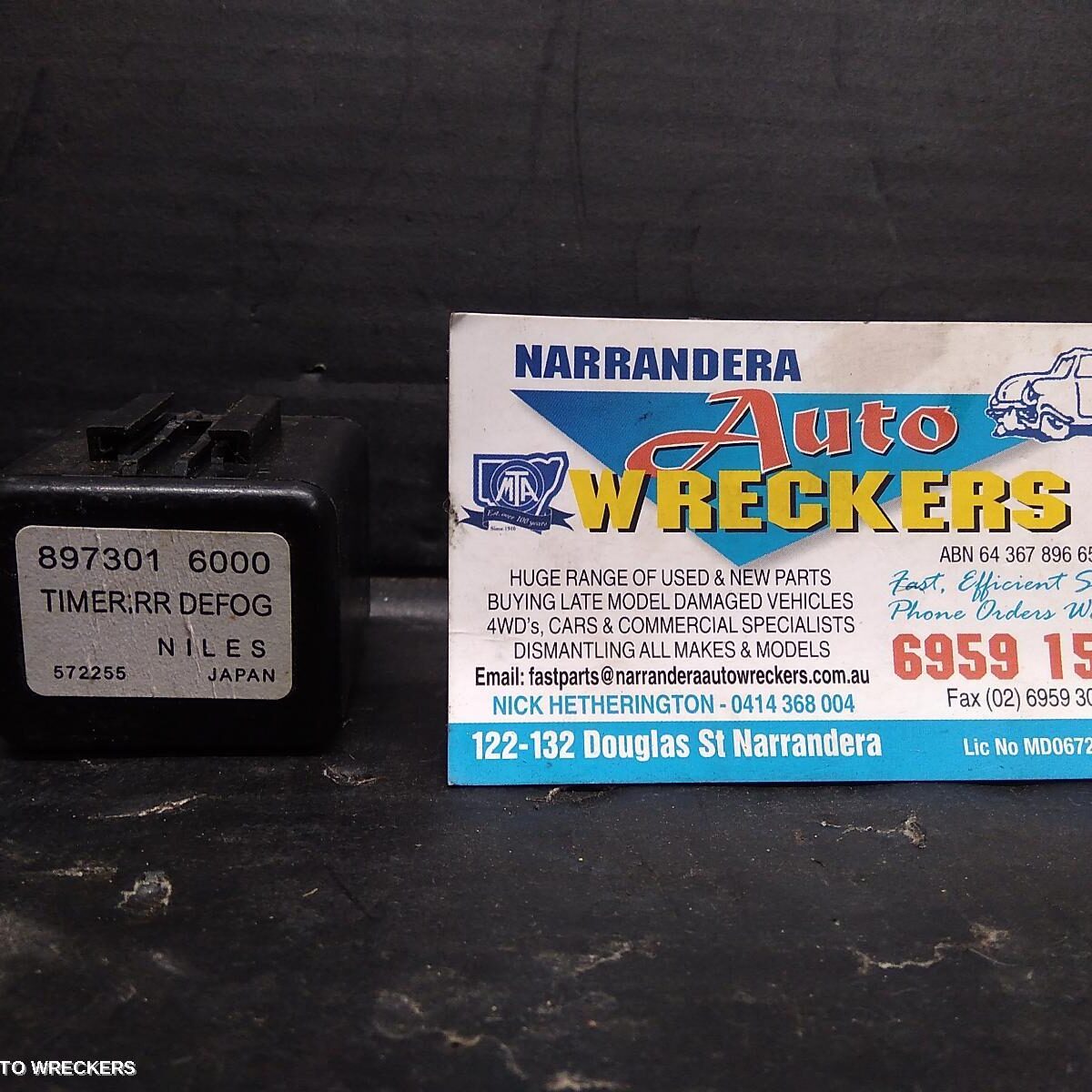 2006 HOLDEN RODEO Misc Switch/Relay