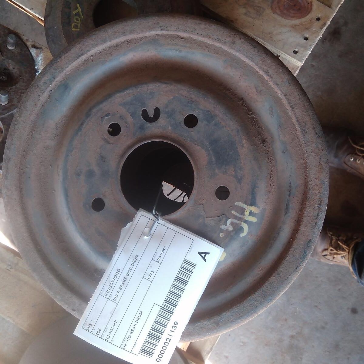 1976 HOLDEN KINGSWOOD REAR BRAKE DISC/DRUM