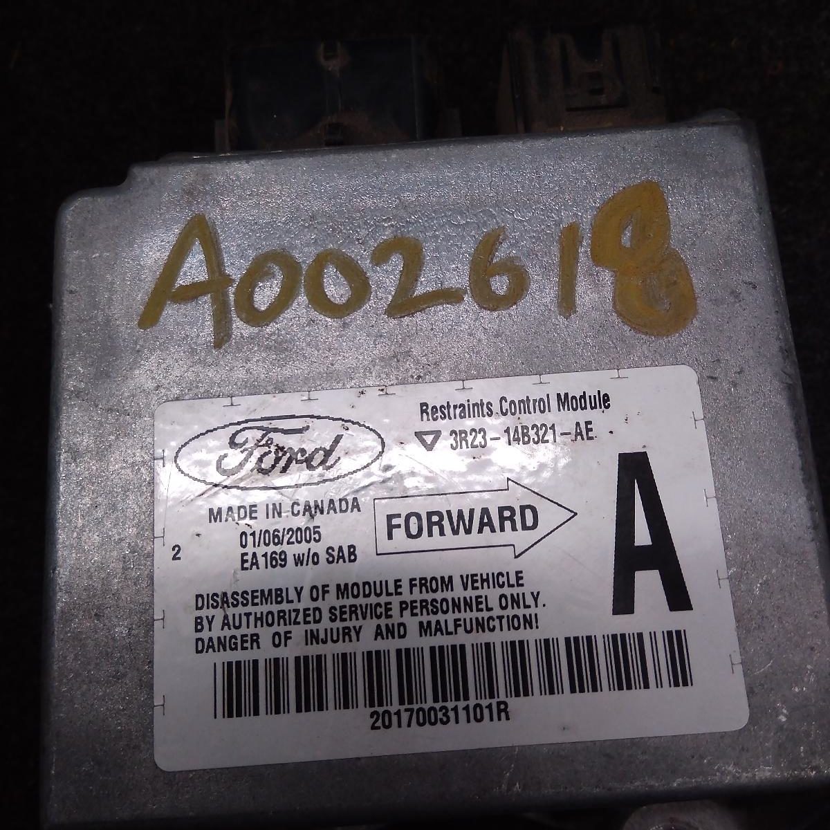 2003 FORD FALCON Airbag Module/Sensor