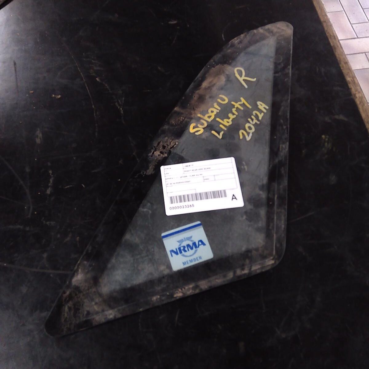 1992 SUBARU LIBERTY Right Rear Side Glass