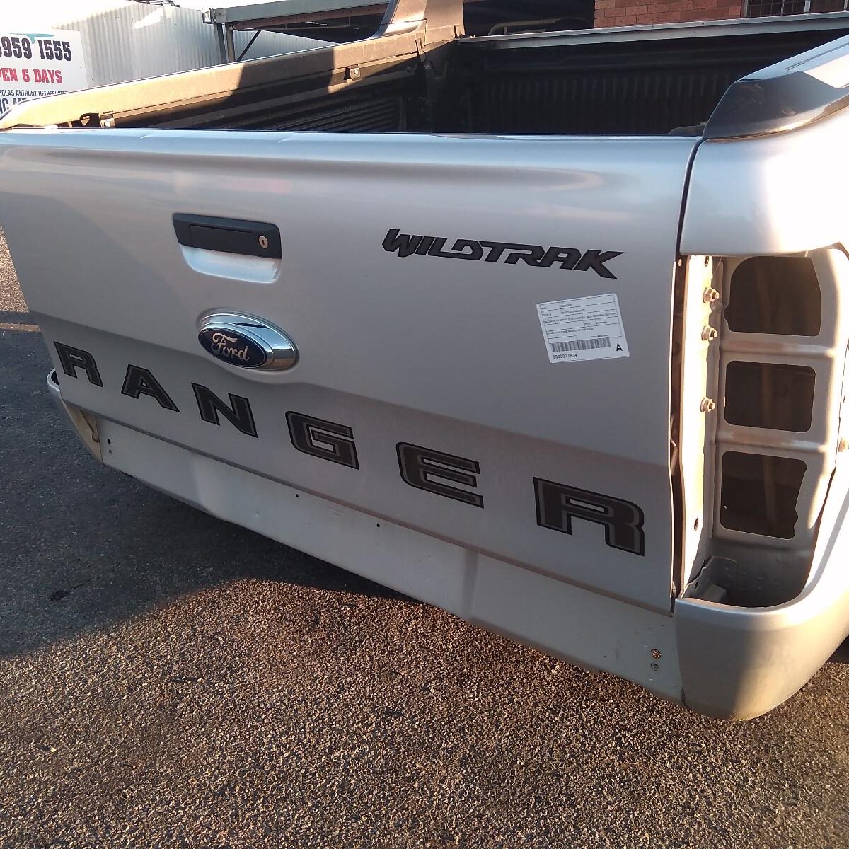 2018 FORD RANGER BOOTLID/TAILGATE