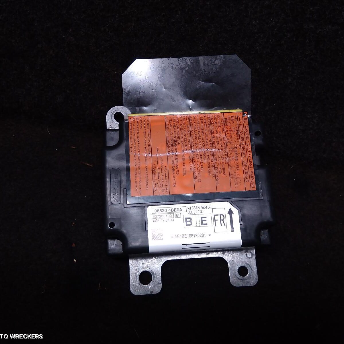 2016 NISSAN XTRAIL Airbag Module/Sensor