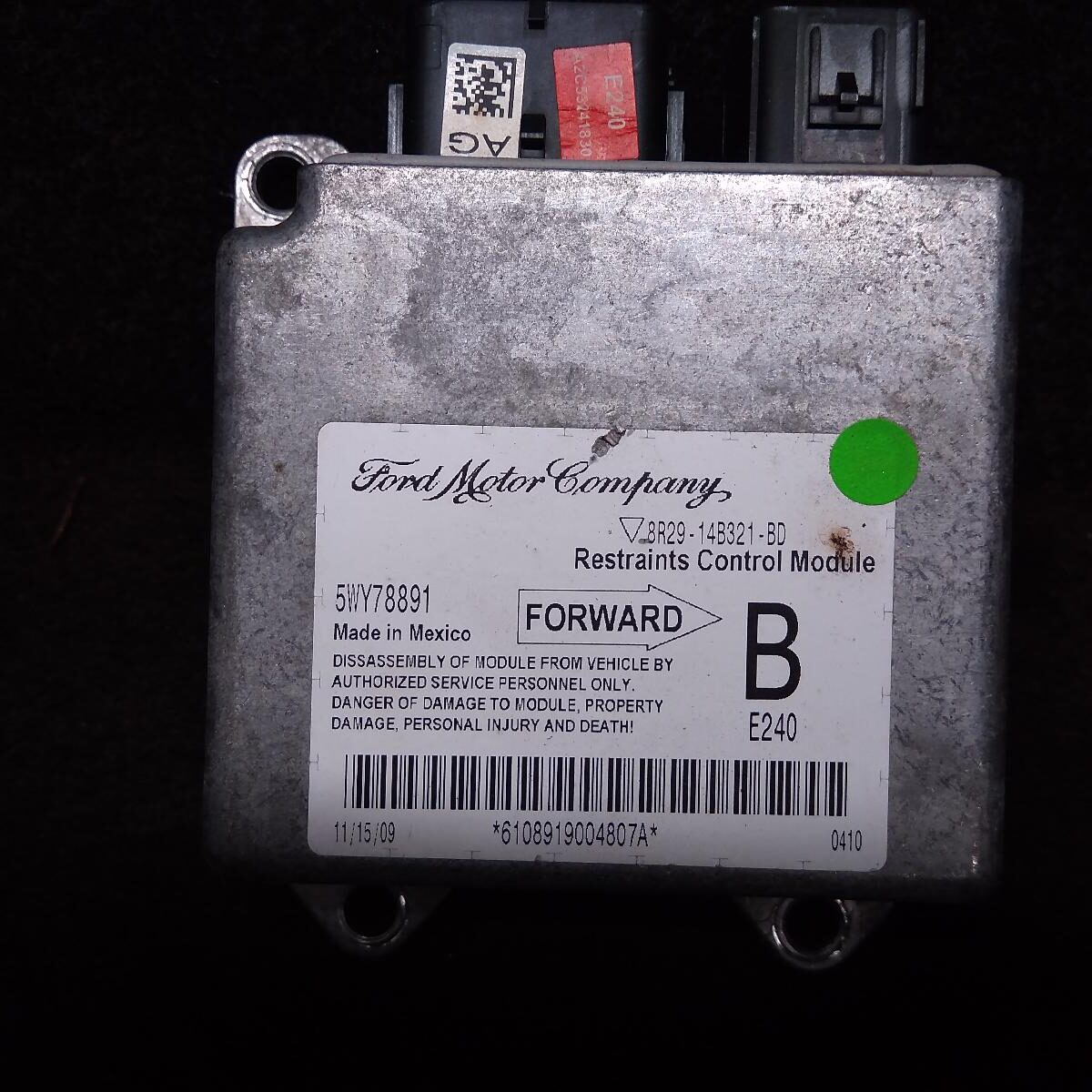 2010 FORD FALCON Airbag Module/Sensor