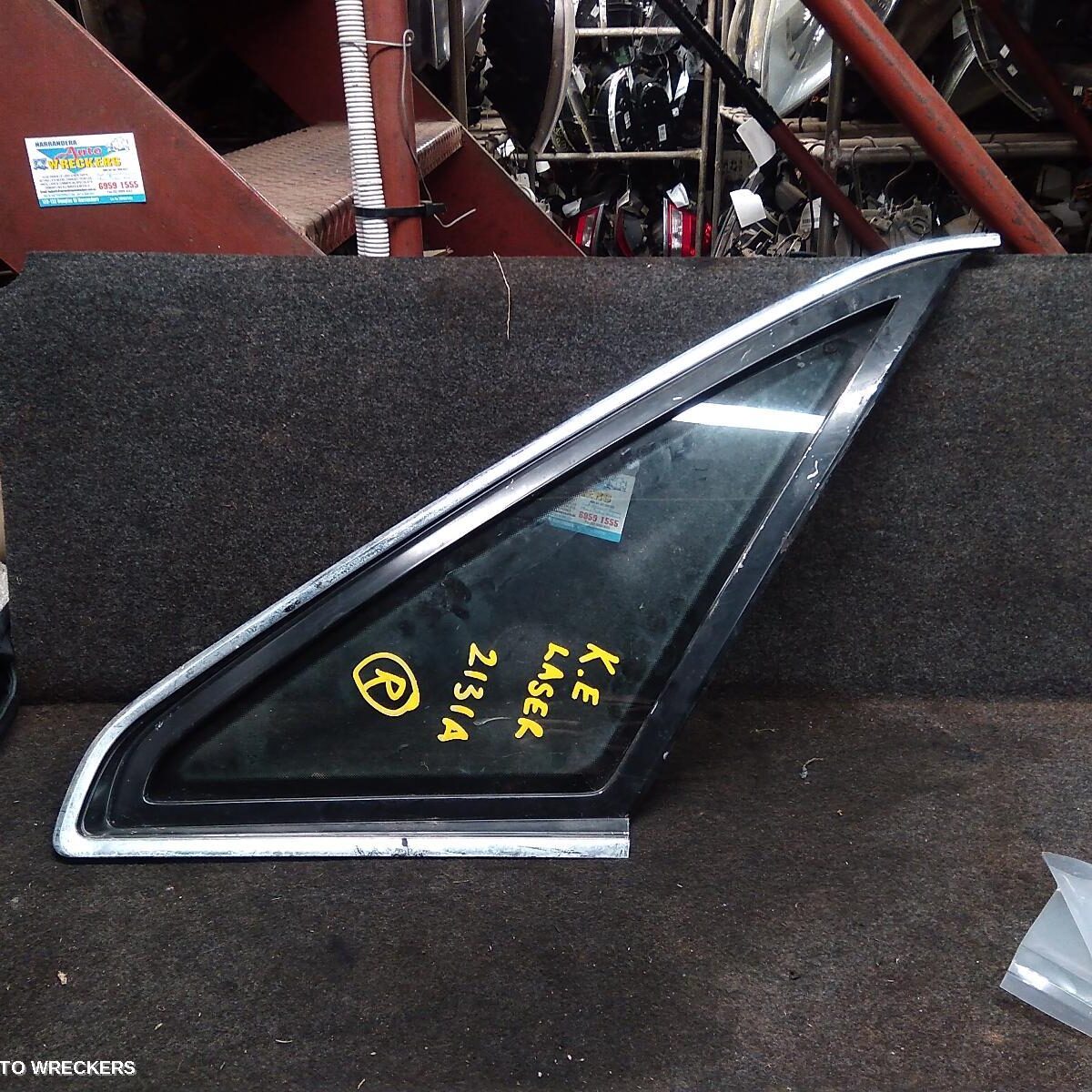 2009 FORD LASER Right Rear Side Glass
