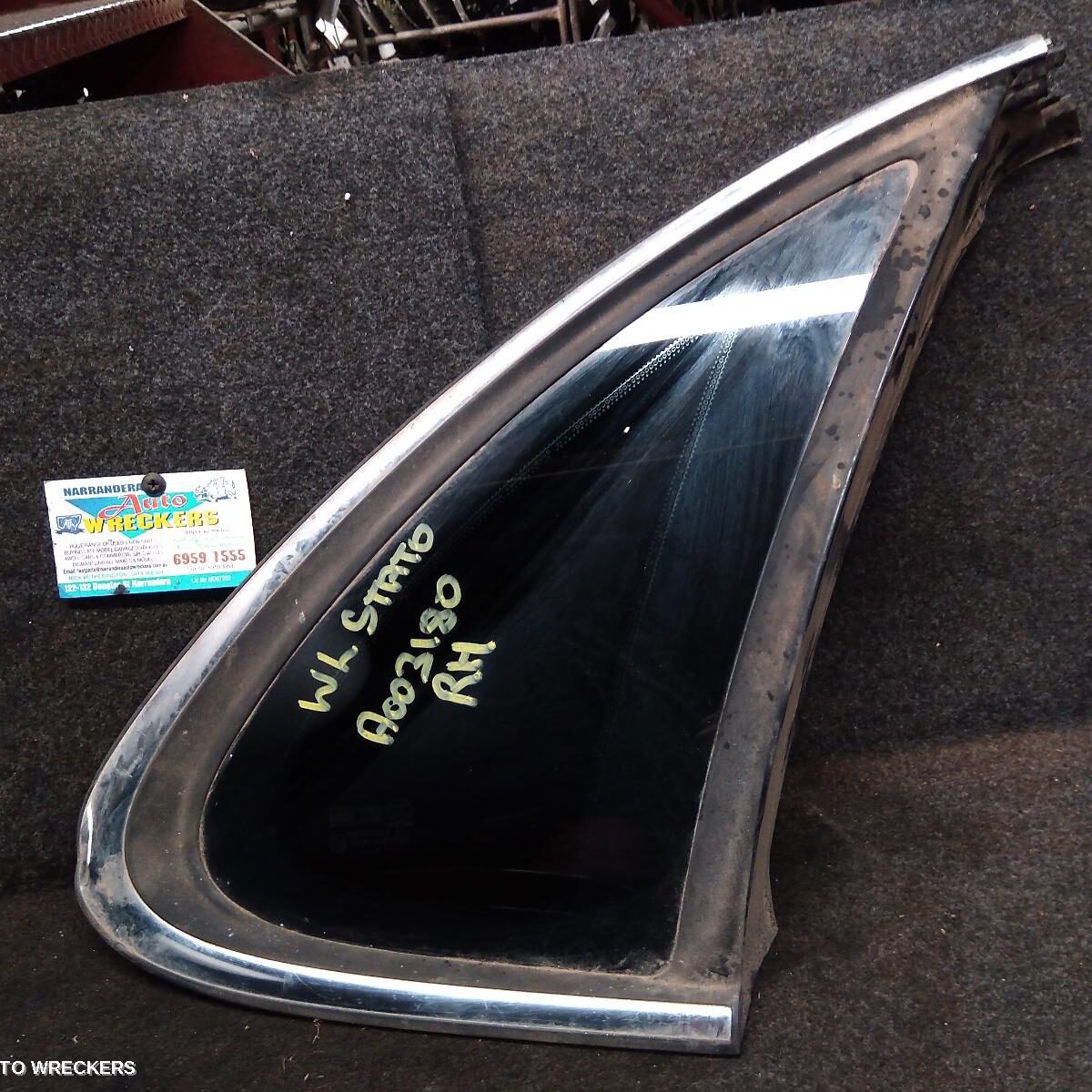 2004 HOLDEN STATESMAN/CAPRICE Right Rear Side Glass