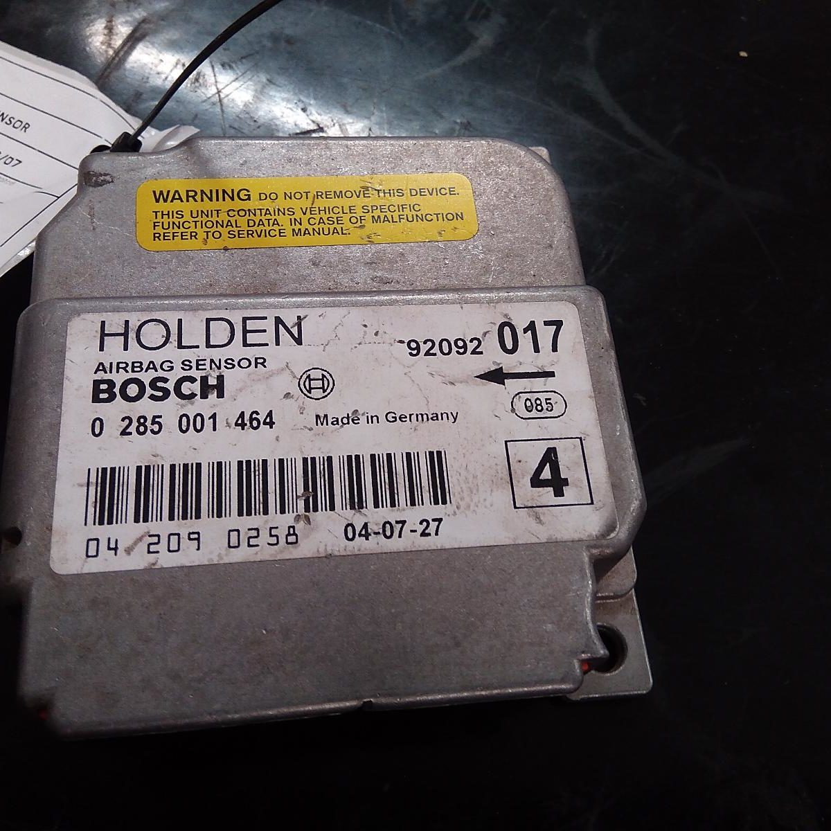 2003 HOLDEN COMMODORE Airbag Module/Sensor