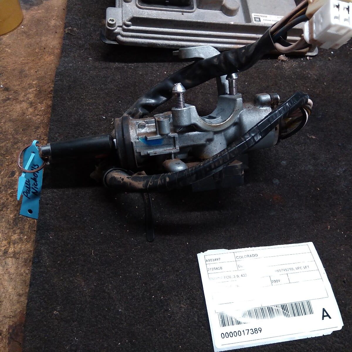 2009 HOLDEN COLORADO ECU