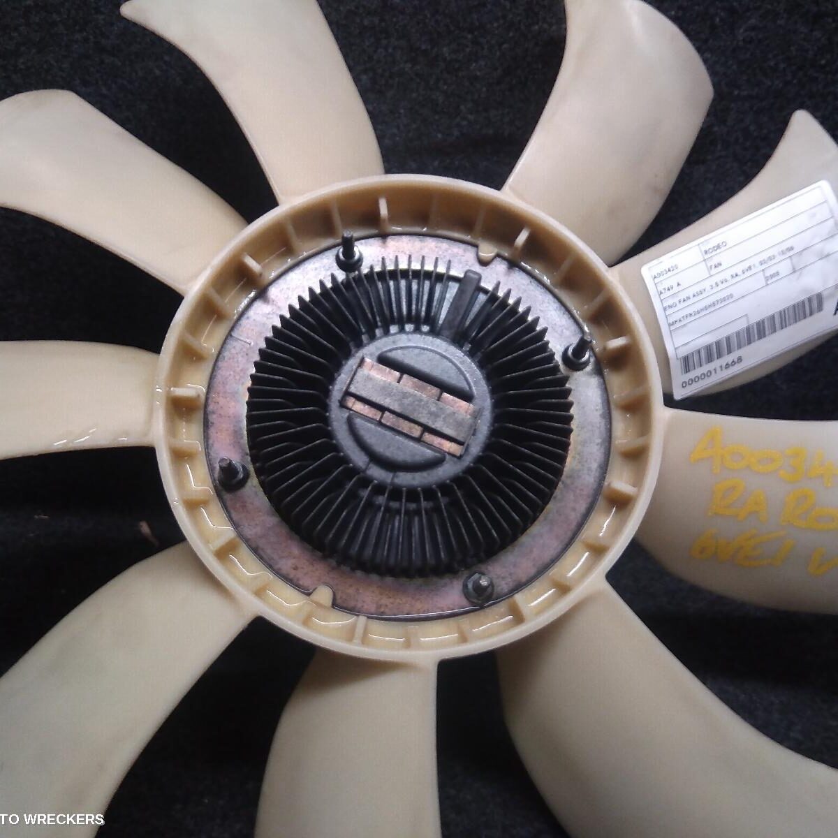 2005 HOLDEN RODEO Fan