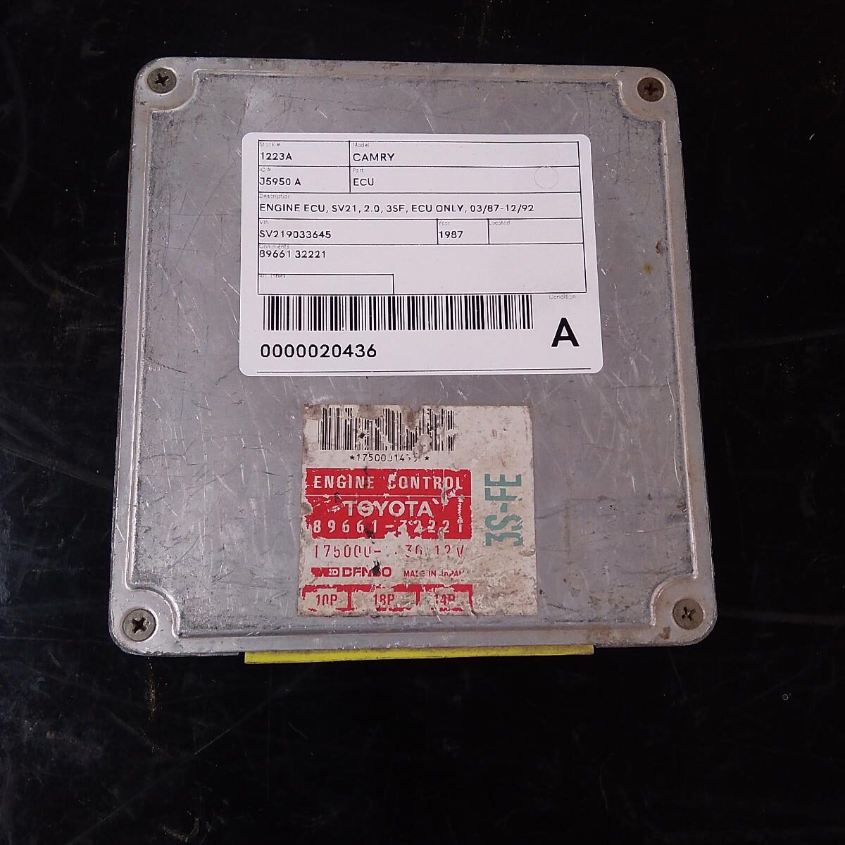1987 TOYOTA CAMRY ECU