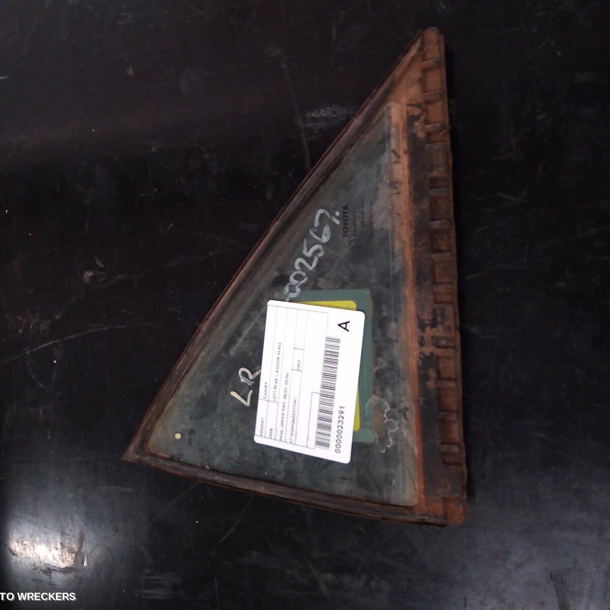 2002 TOYOTA CAMRY Left Rear 1/4 Door Glass