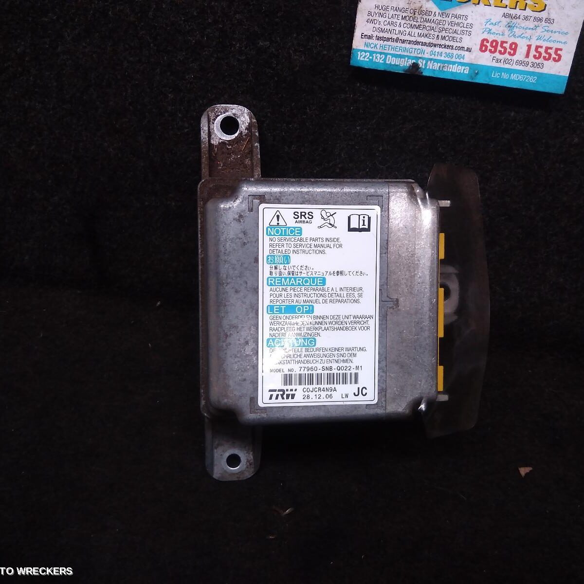 2007 HONDA CIVIC Airbag Module/Sensor