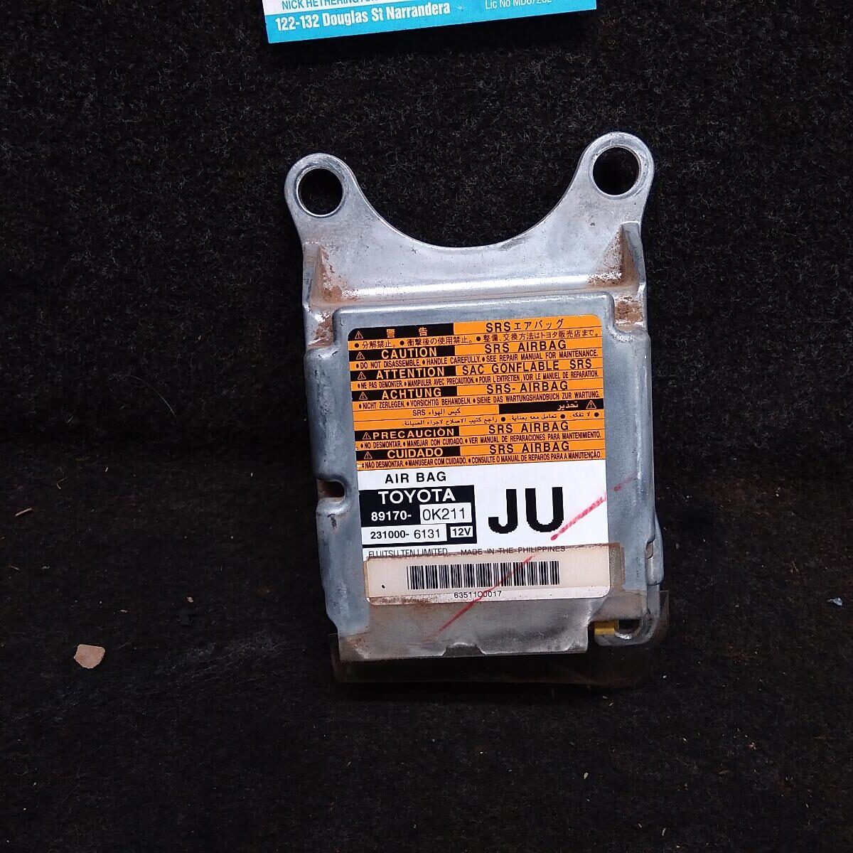 2012 TOYOTA HILUX AIRBAG MODULE/SENSOR