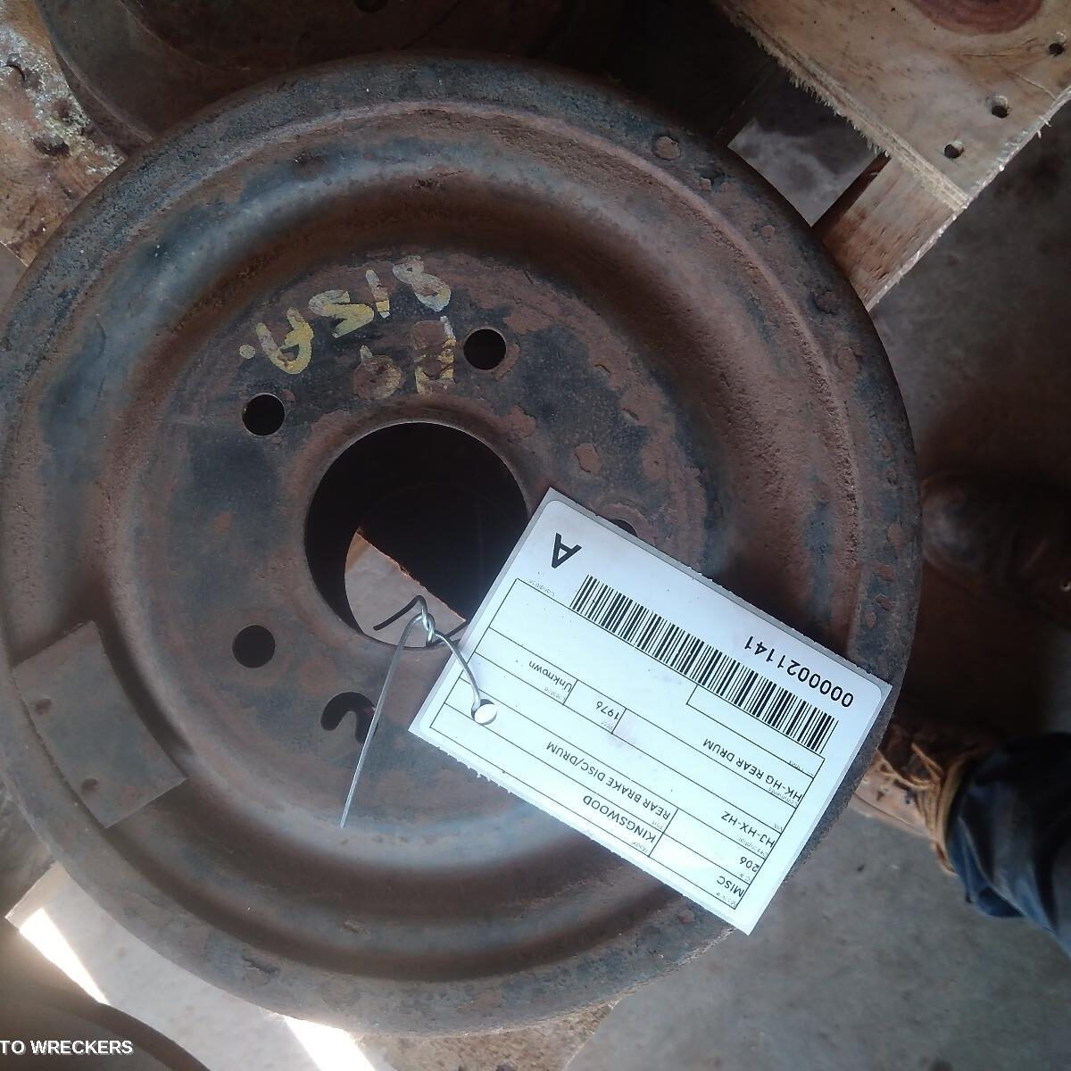 1976 HOLDEN KINGSWOOD Rear Brake Disc/Drum