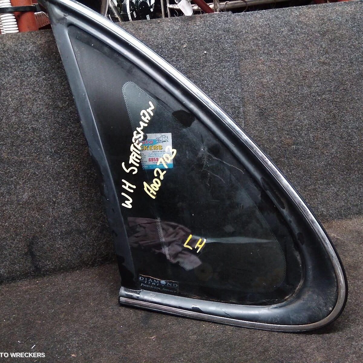 2002 HOLDEN STATESMAN/CAPRICE Left Rear Side Glass