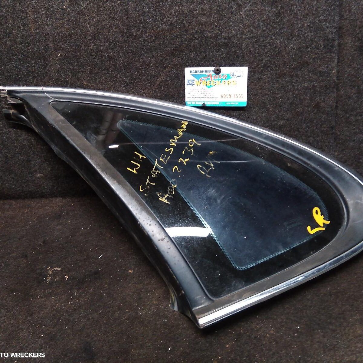 2002 HOLDEN STATESMAN/CAPRICE Left Rear Side Glass