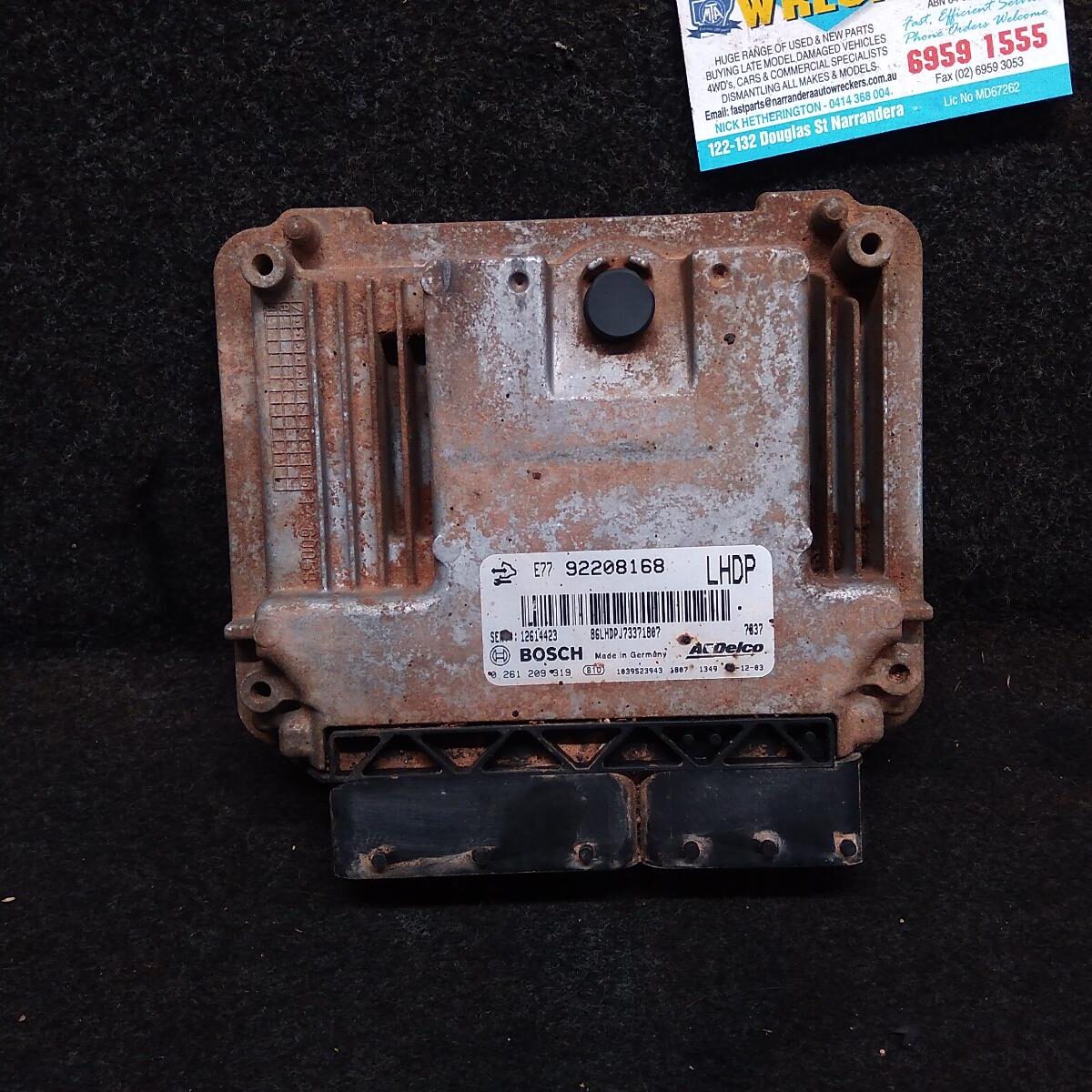 2008 HOLDEN COMMODORE ECU