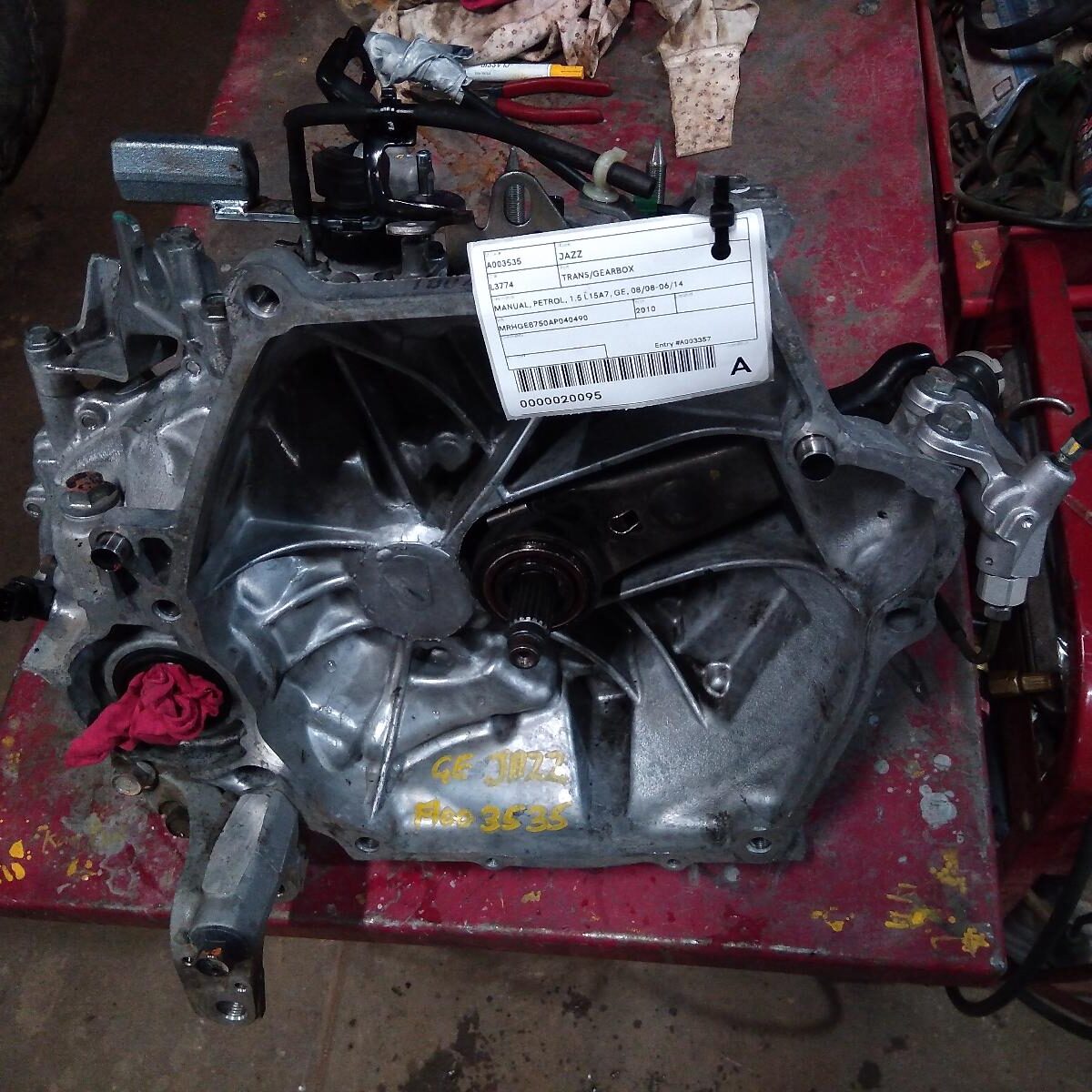 2010 HONDA JAZZ TRANS/GEARBOX