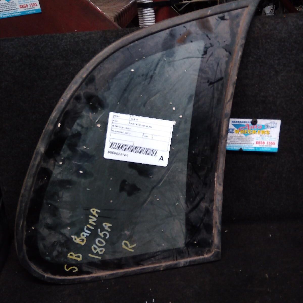 1994 HOLDEN BARINA Right Rear Side Glass