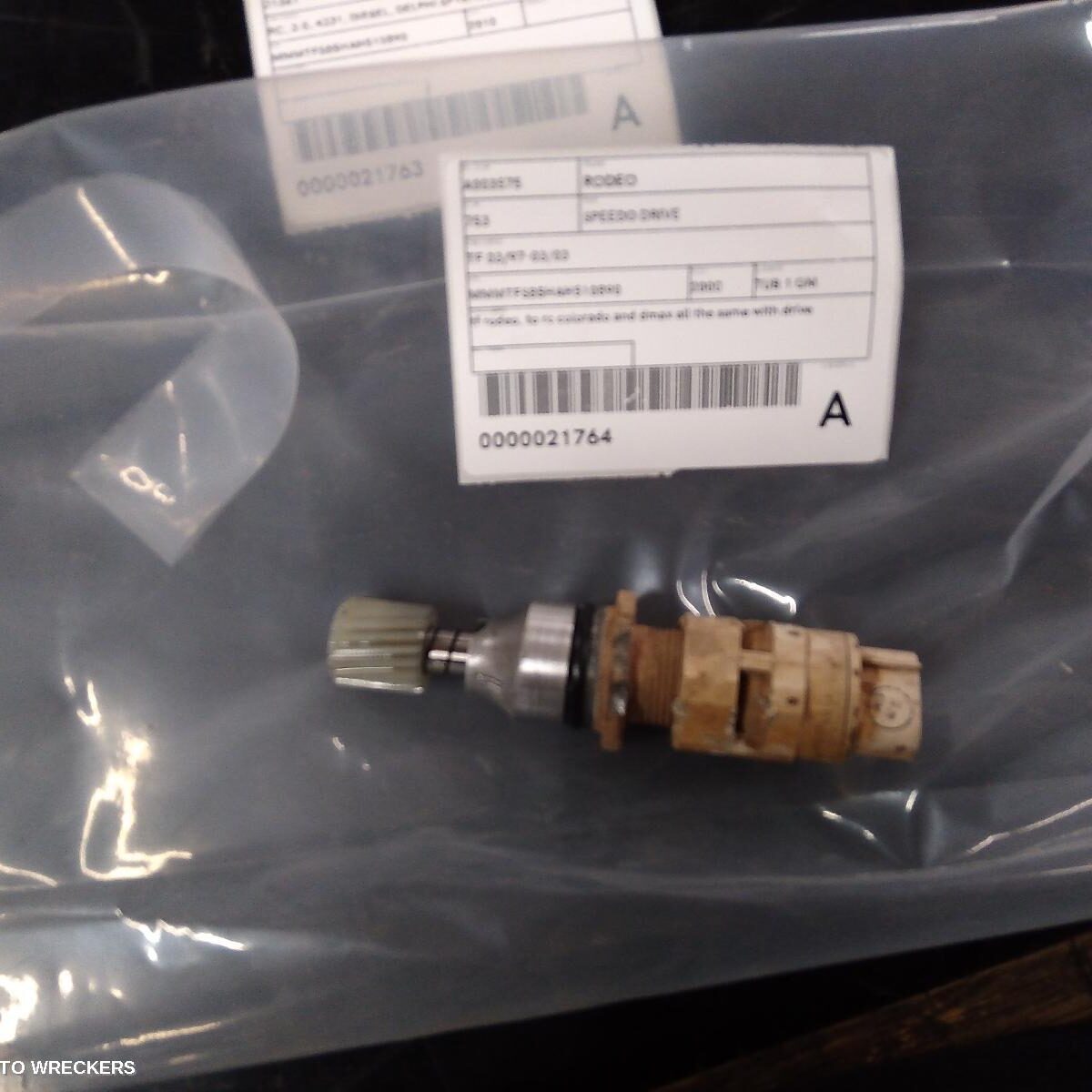 2000 HOLDEN RODEO Speedo Drive