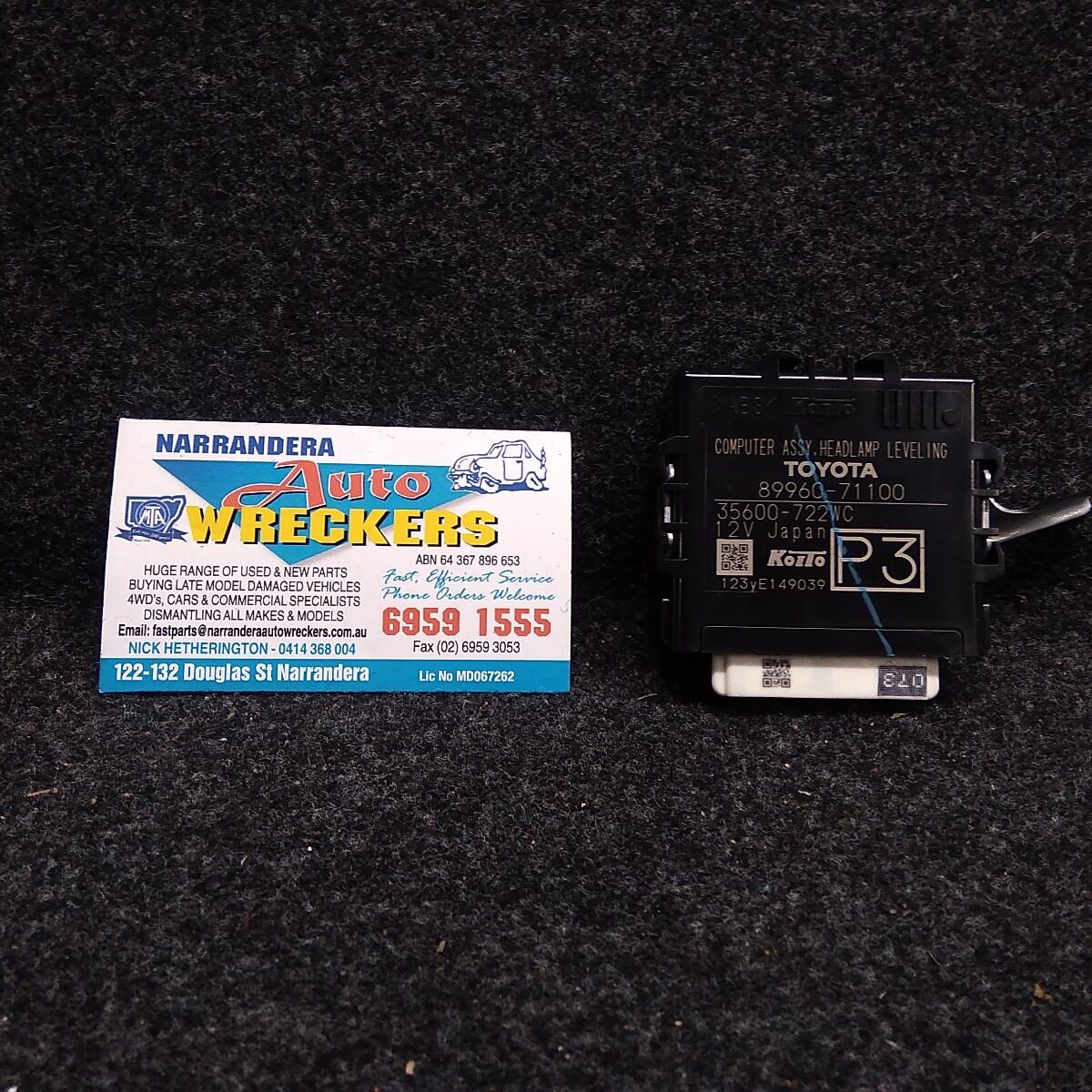 2021 TOYOTA HILUX Misc Switch/Relay