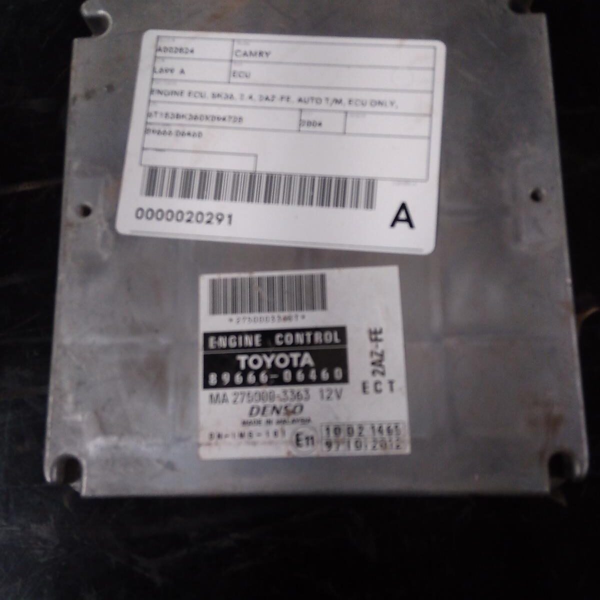 2004 TOYOTA CAMRY ECU