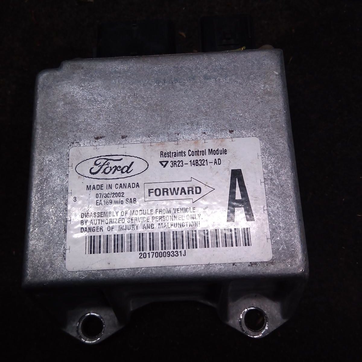 2010 FORD FALCON Airbag Module/Sensor
