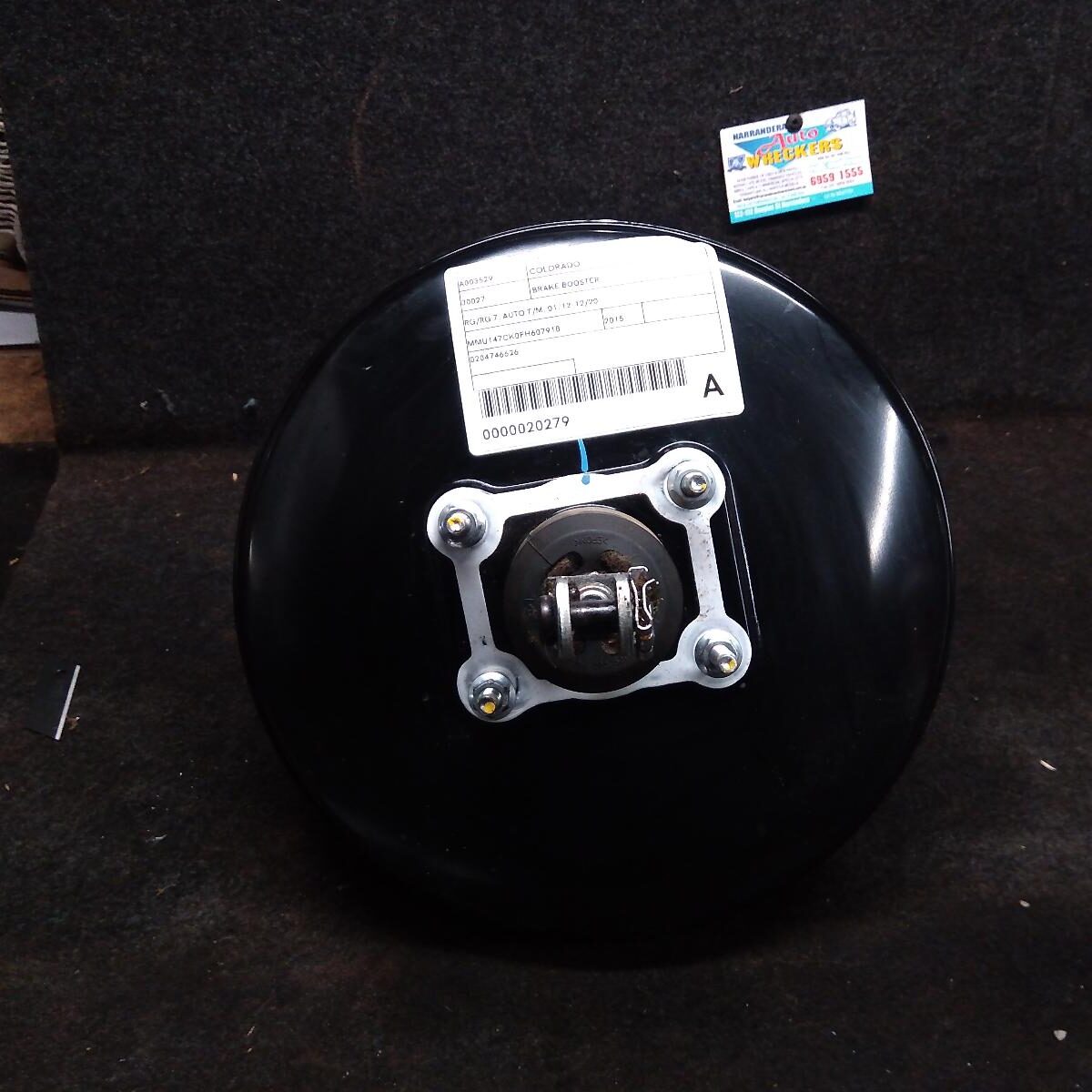 2015 HOLDEN COLORADO BRAKE BOOSTER