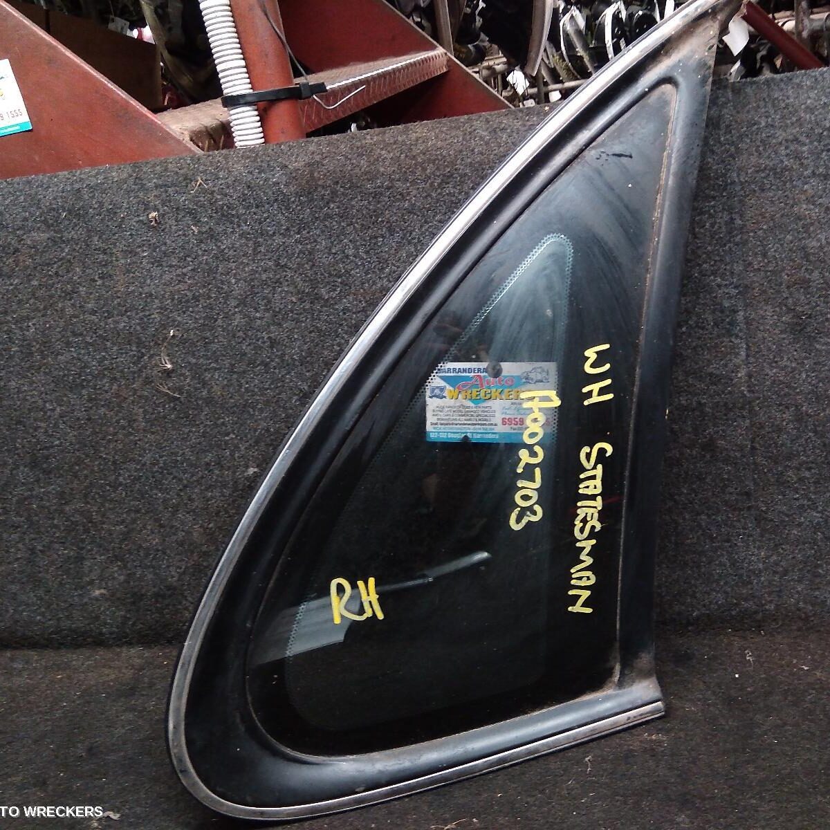 2003 HOLDEN STATESMAN/CAPRICE Right Rear Side Glass