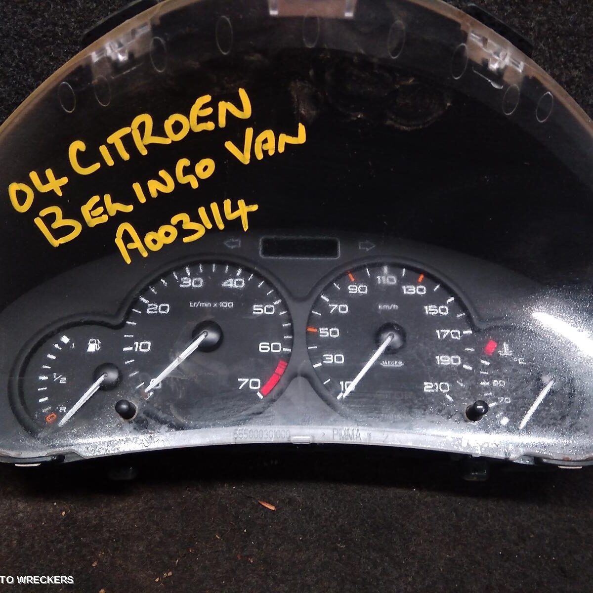 2004 CITROEN BERLINGO Instrument Cluster