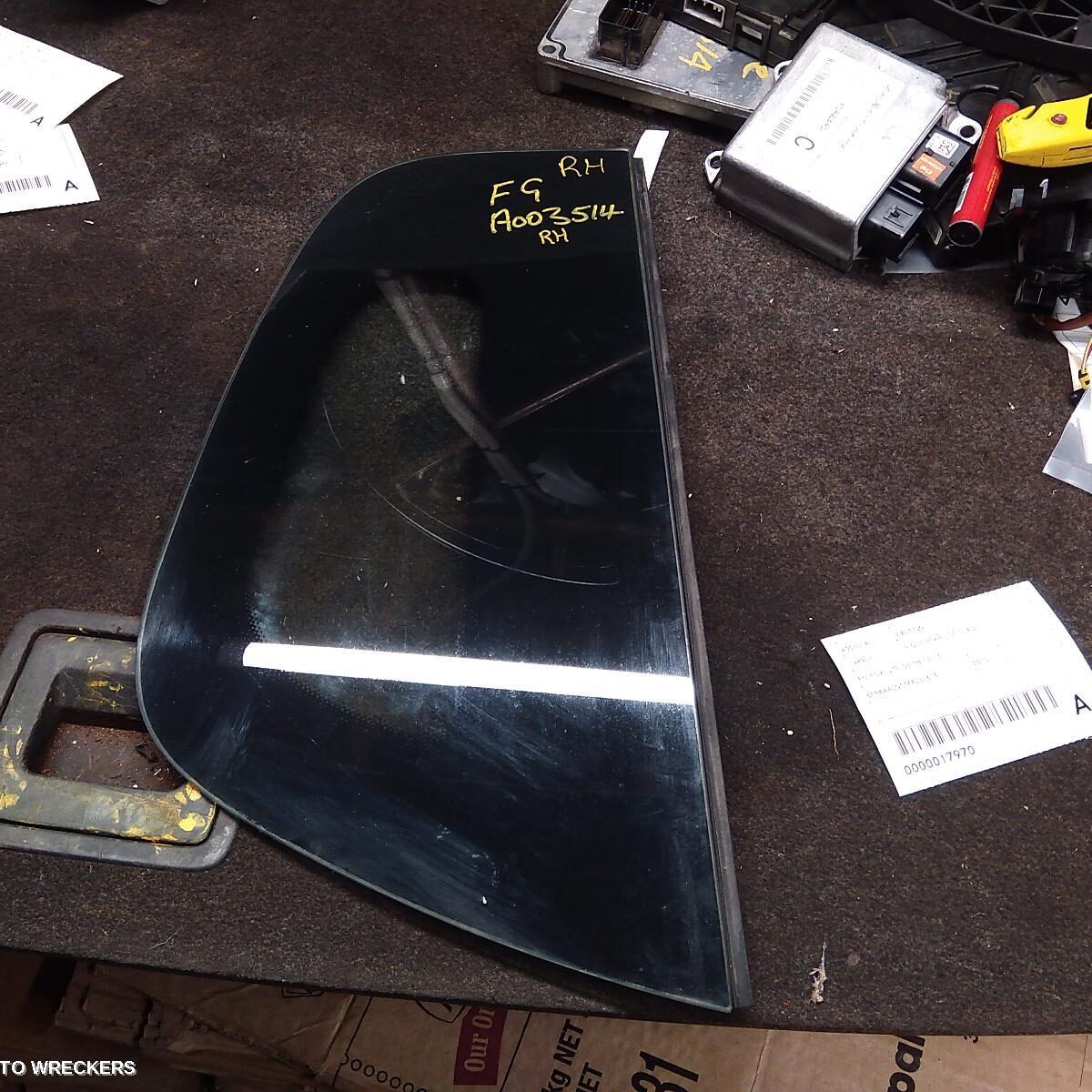 2010 FORD FALCON Right Rear Side Glass