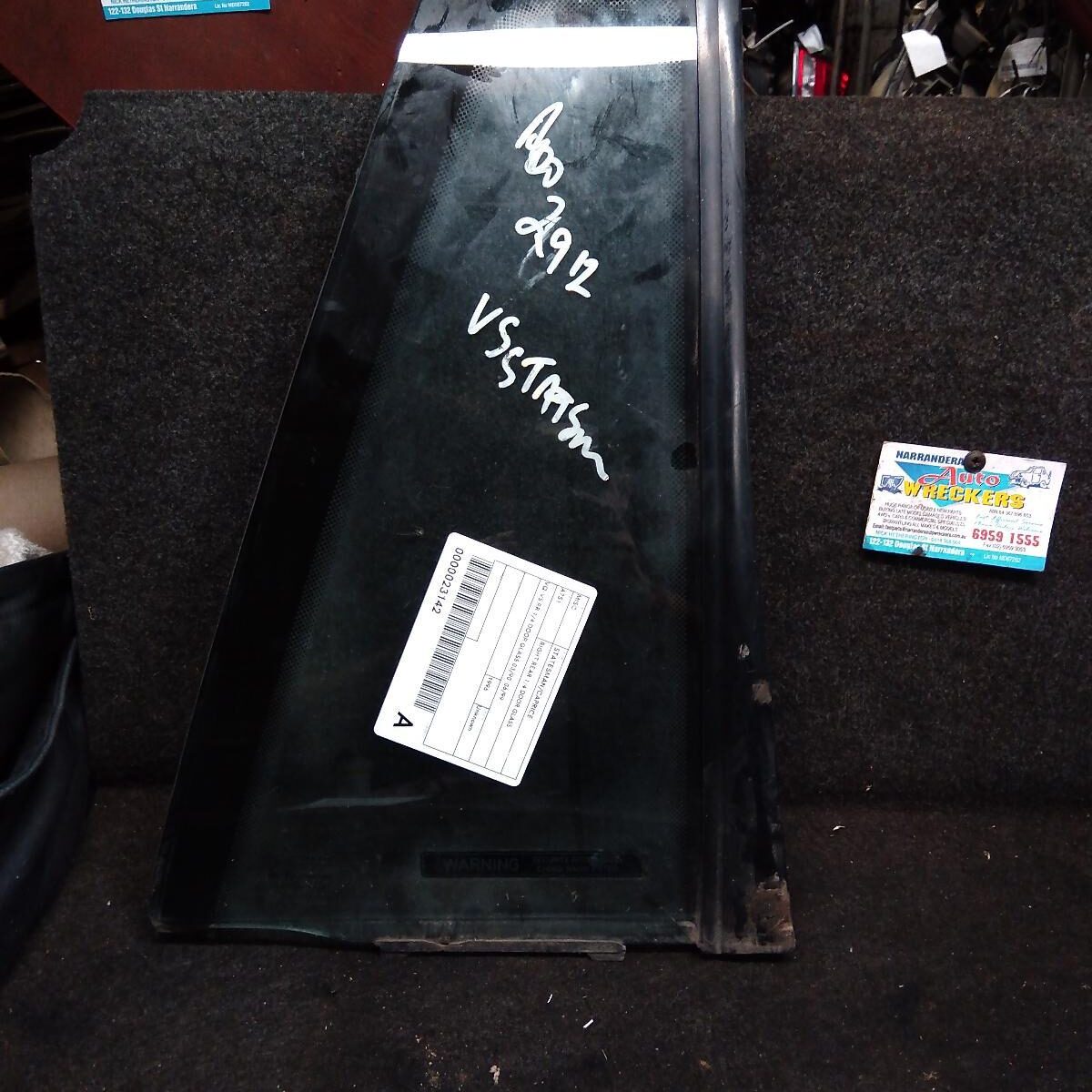 1996 HOLDEN STATESMAN/CAPRICE Right Rear 1/4 Door Glass