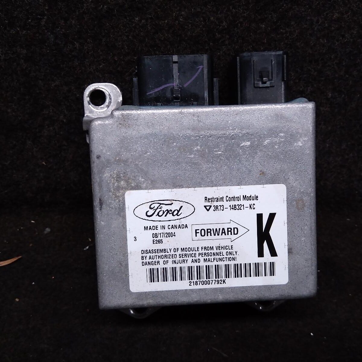 2005 FORD TERRITORY AIRBAG MODULE/SENSOR