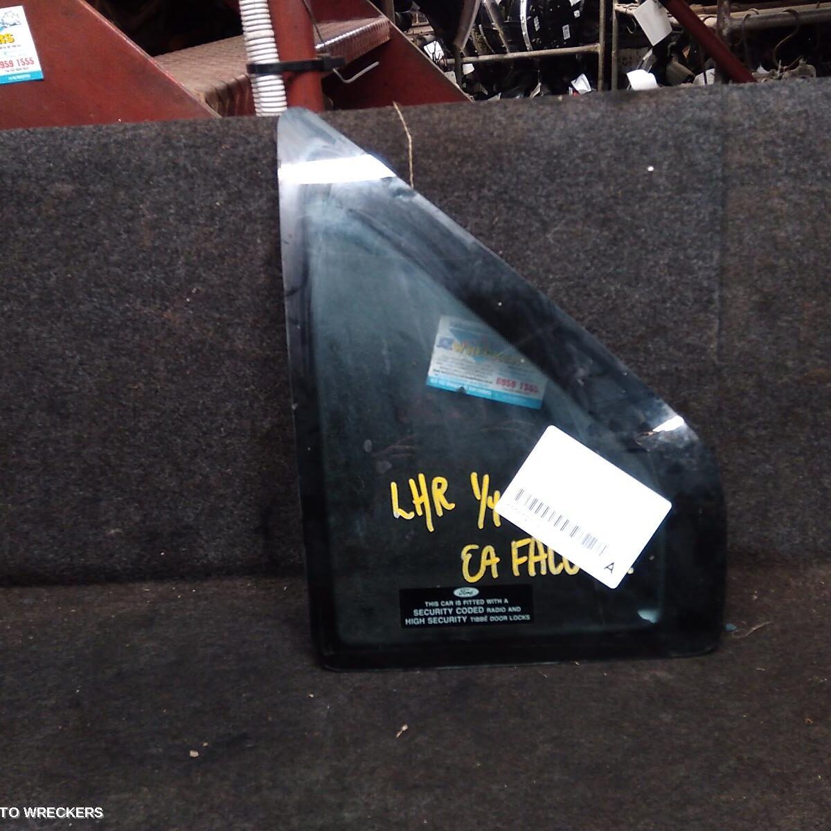 1990 FORD FALCON Left Rear 1/4 Door Glass
