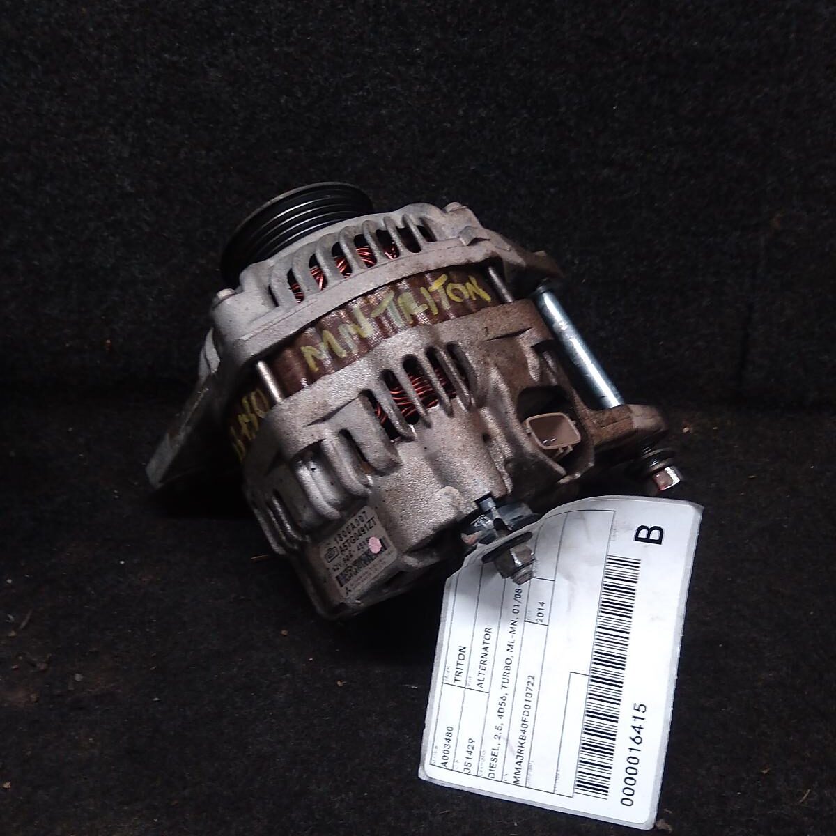 2014 MITSUBISHI TRITON ALTERNATOR