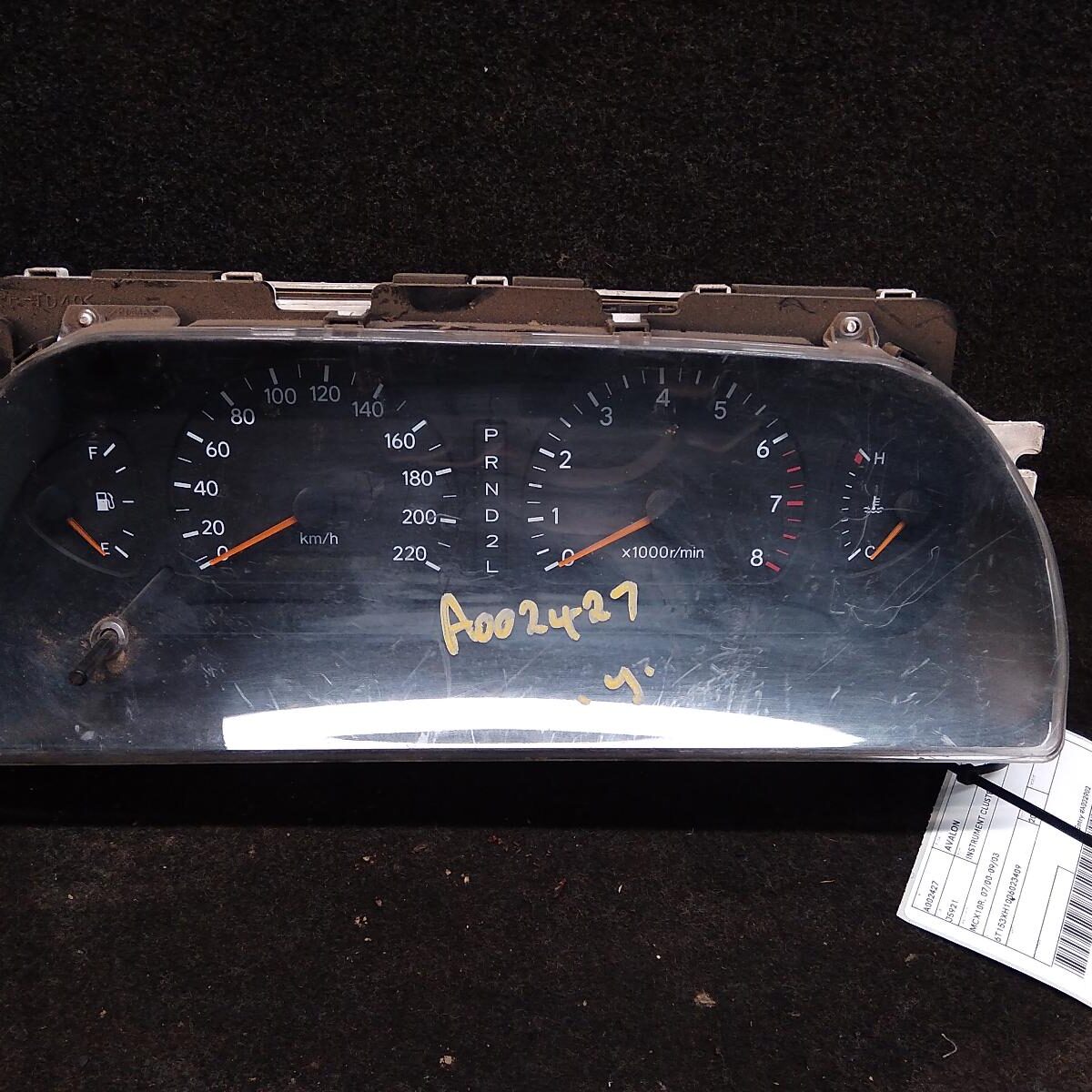 2001 TOYOTA AVALON INSTRUMENT CLUSTER