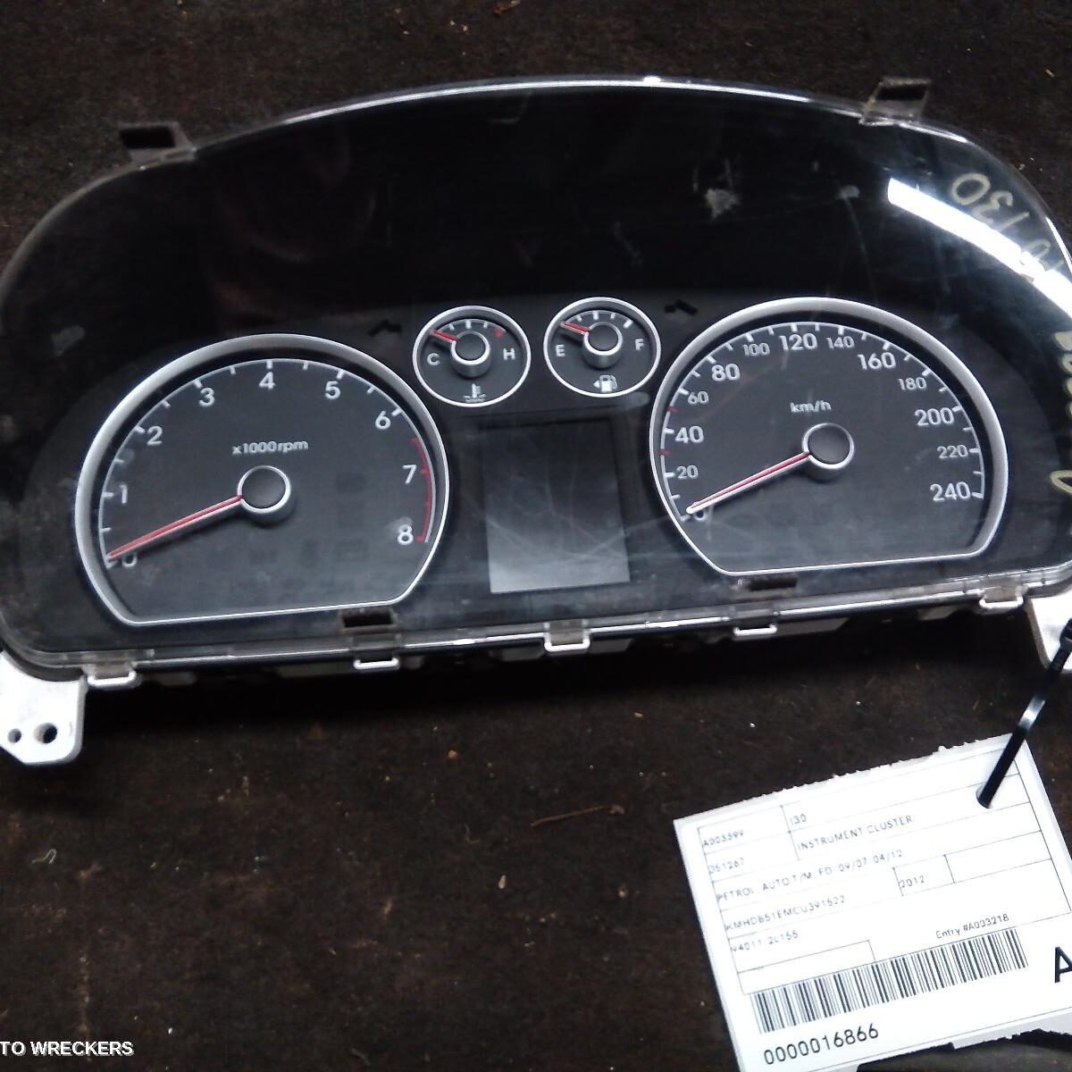 2012 HYUNDAI I30 Instrument Cluster