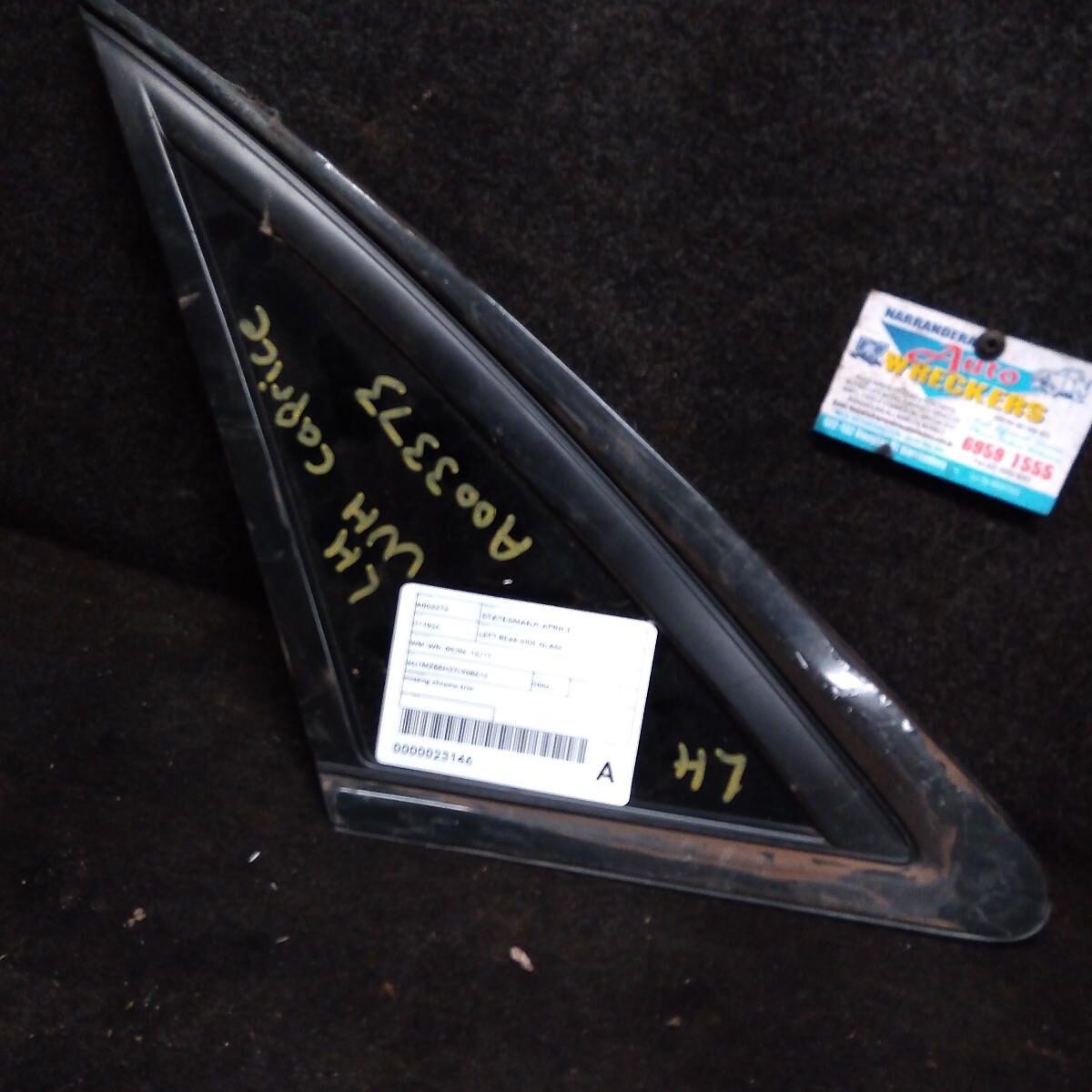 2006 HOLDEN STATESMAN/CAPRICE Left Rear Side Glass